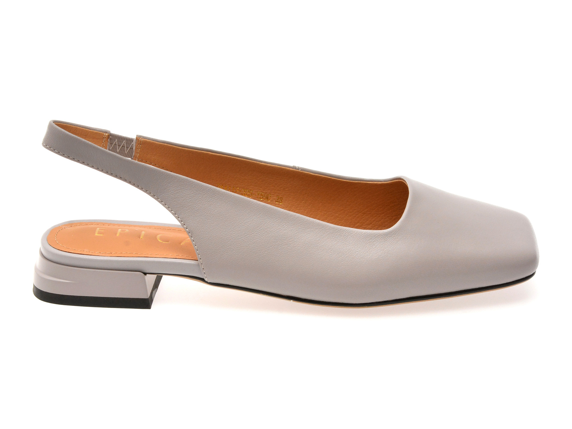 Pantofi EPICA gri, 32S, din piele naturala