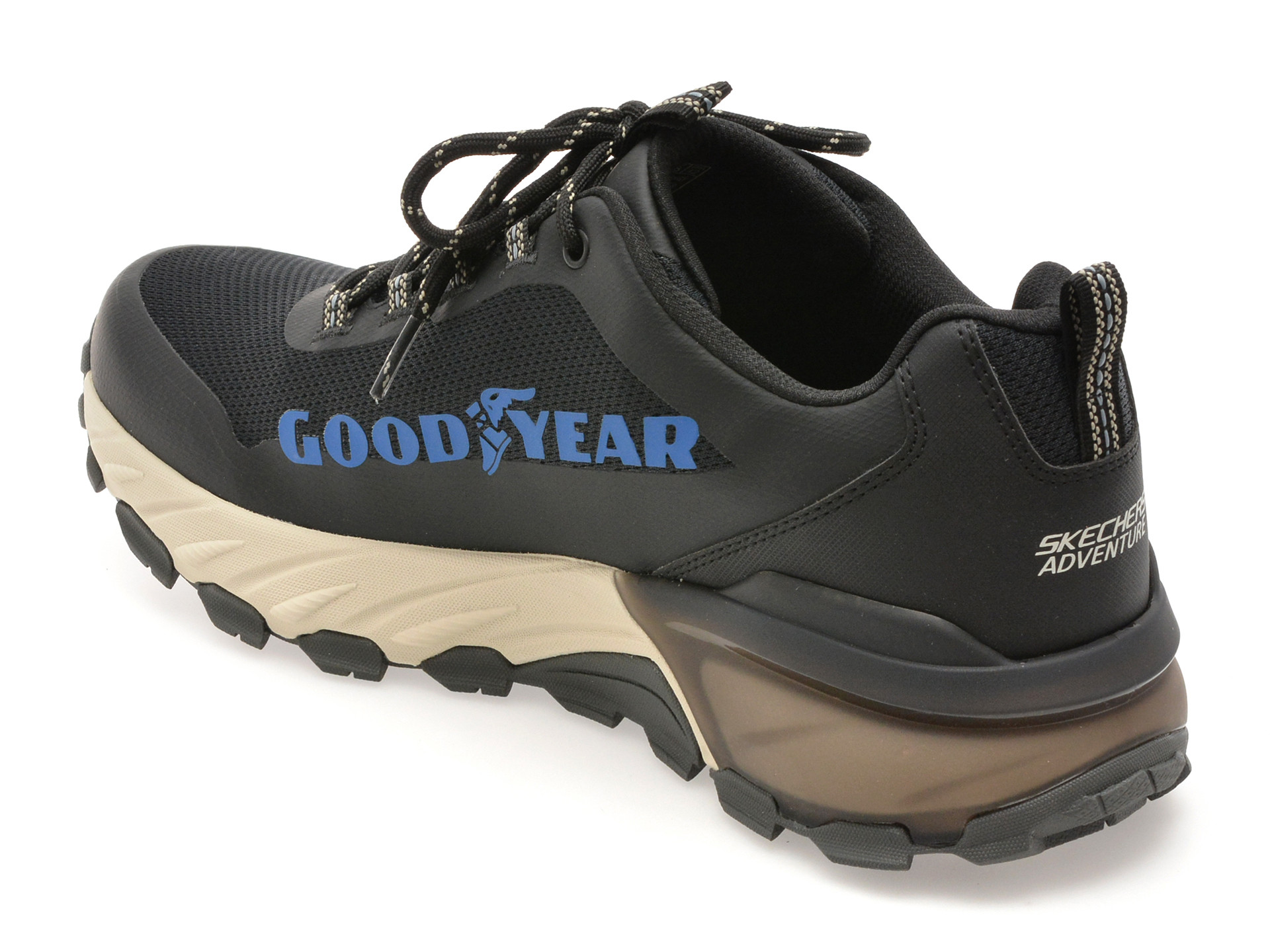 Pantofi sport SKECHERS negri, MAX PROTECT, din material textil