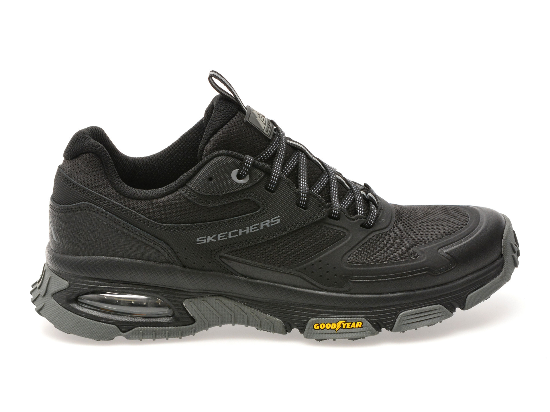 Pantofi sport SKECHERS negri, SKECH-AIR ENVOY, din material textil