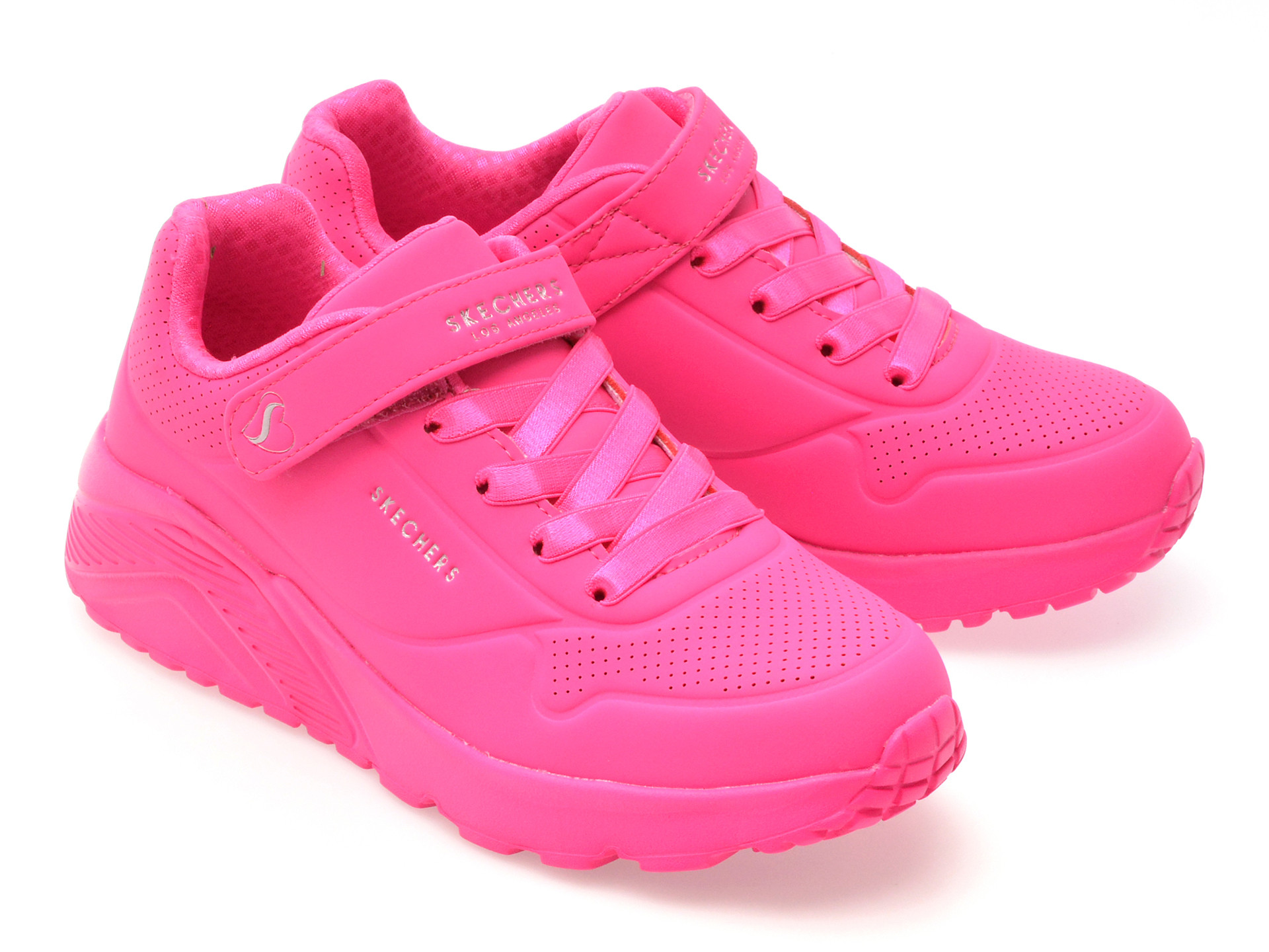 Pantofi sport SKECHERS roz, UNO LITE , din piele ecologica