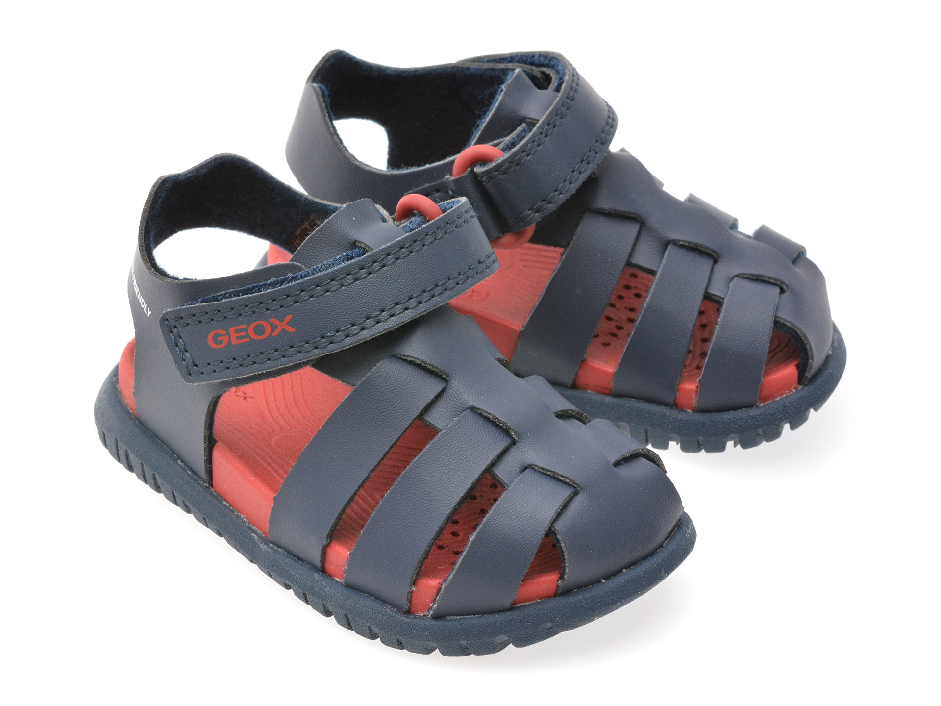 Sandale GEOX bleumarin, B556AA, din piele ecologica