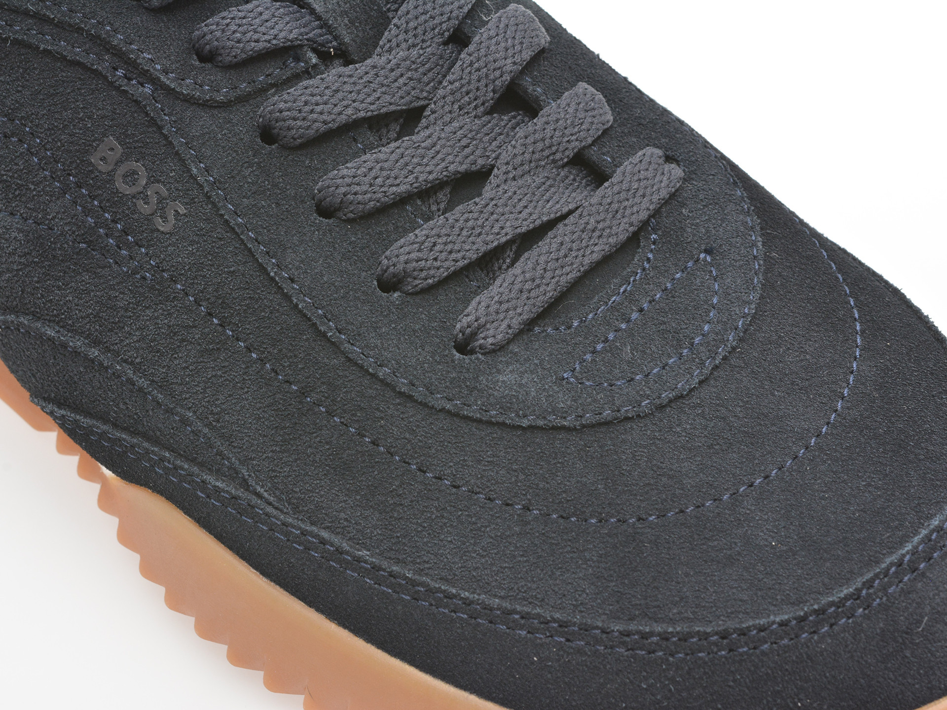 Pantofi sport BOSS bleumarin, 8707, din piele intoarsa