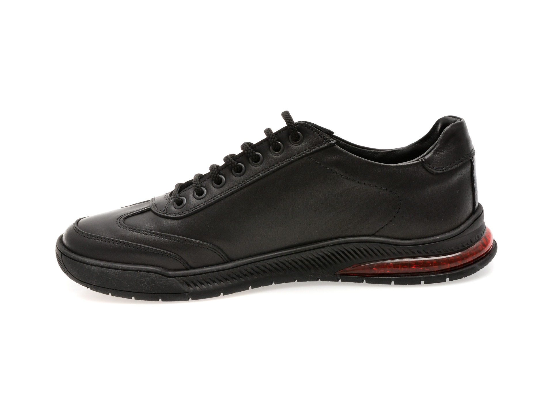 Pantofi sport OTTER negri, PZN1, din piele naturala