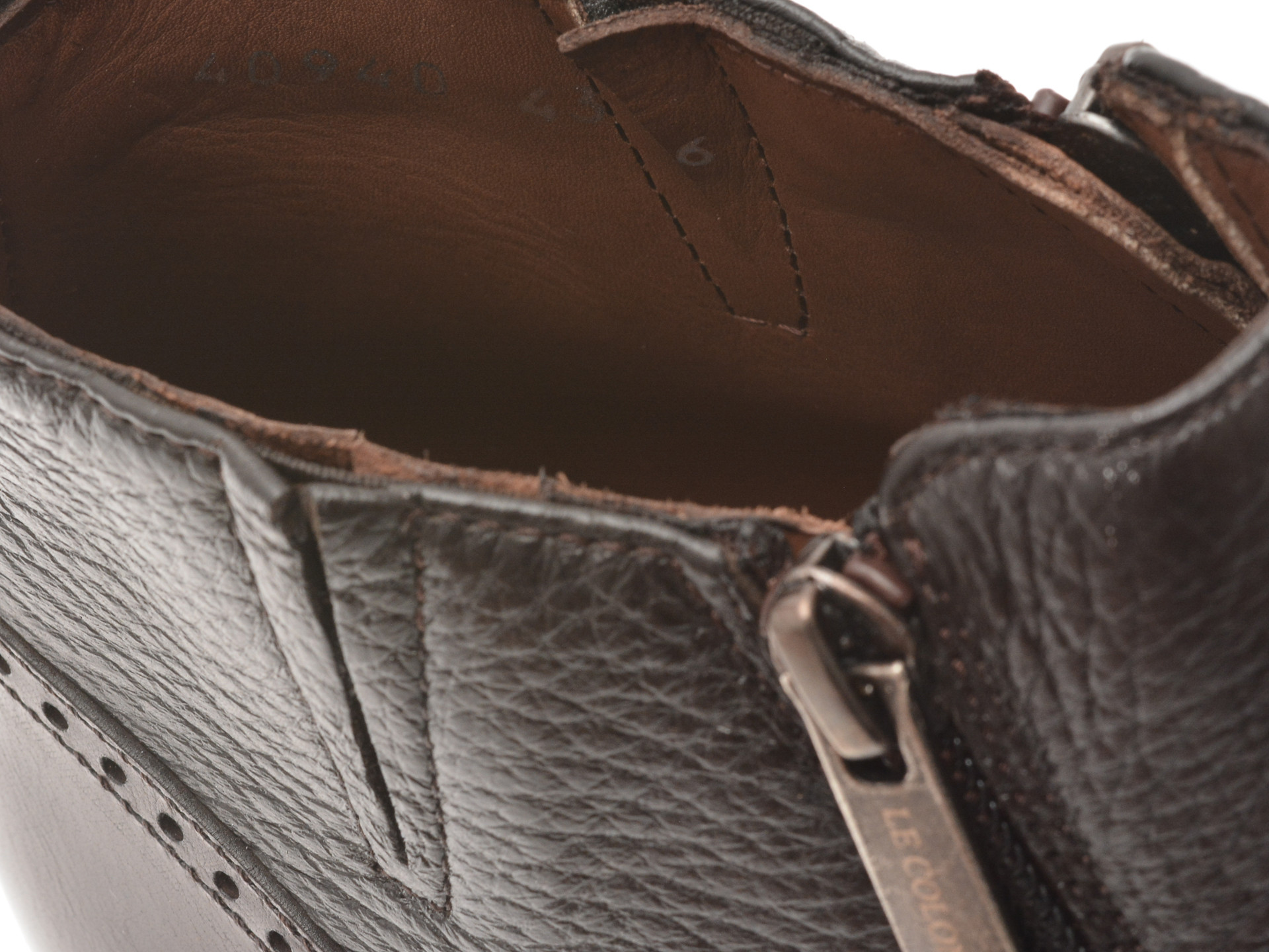 Ghete elegante LE COLONEL maro, 40940, din piele naturala