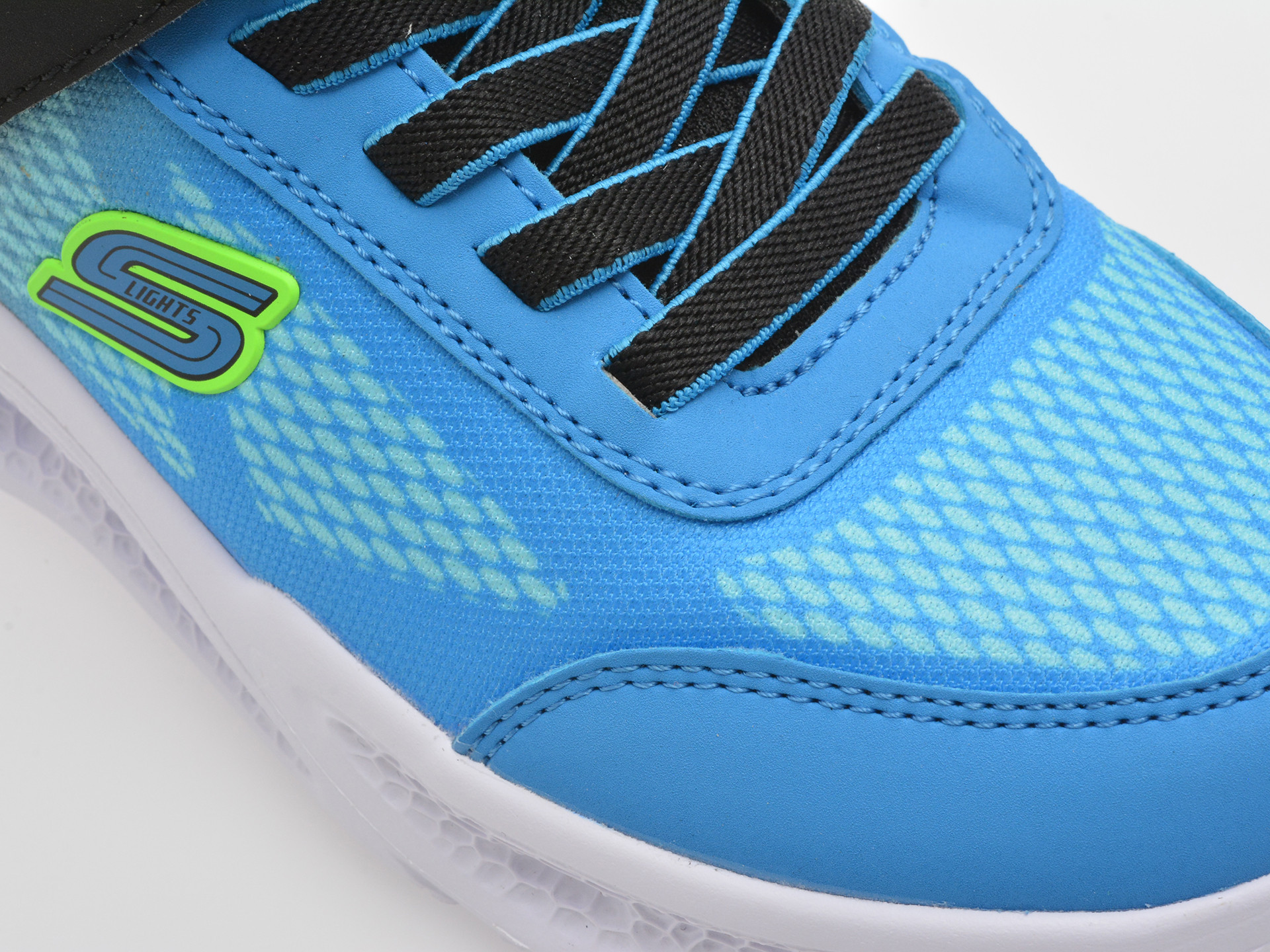 Pantofi sport SKECHERS albastri, METEOR-LIGHTS, din material textil
