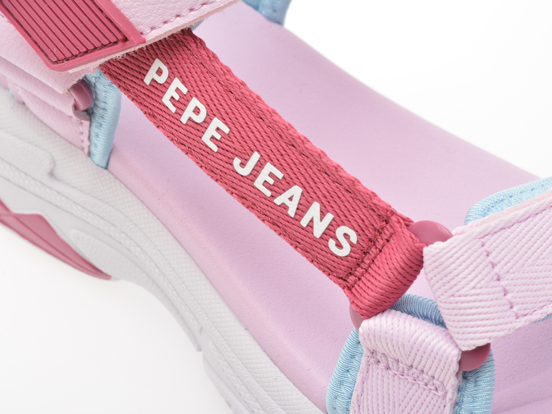 Sandale PEPE JEANS mov, MAVEL TOP G, din material textil