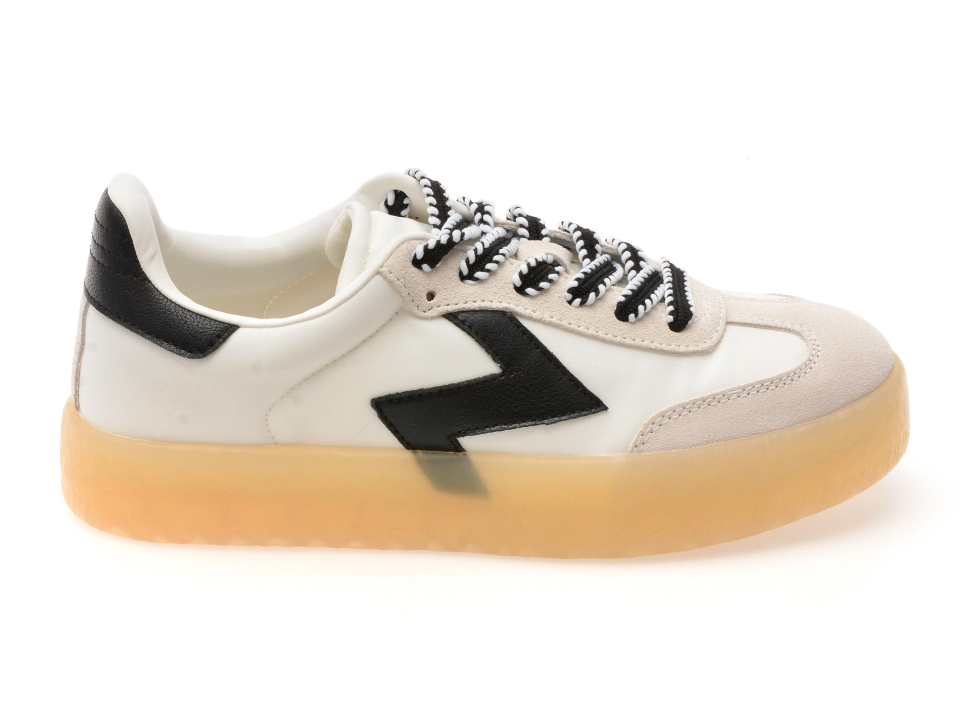 Pantofi sport ALDO alb-negru, RETROSTEP 122, din material textil