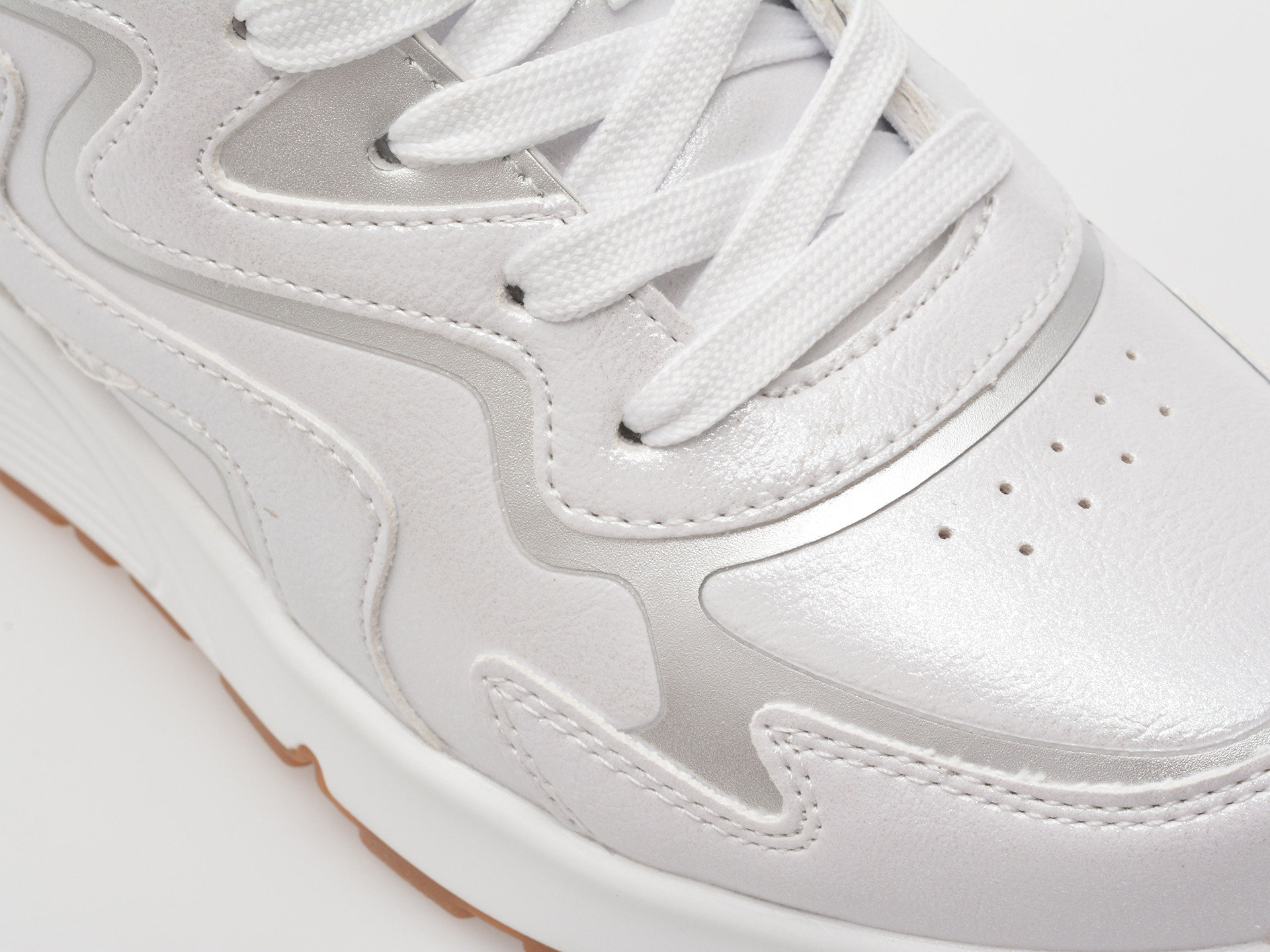 Pantofi sport SKECHERS albi, UNO GEN1, din piele ecologica