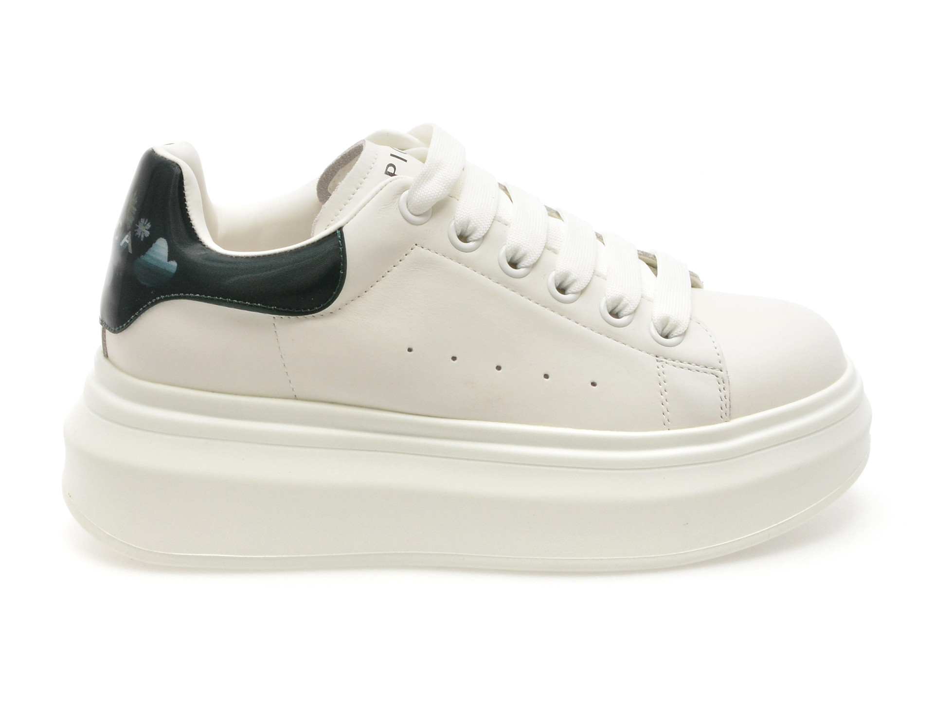 Pantofi sport epica alb negru 70637 din piele naturala