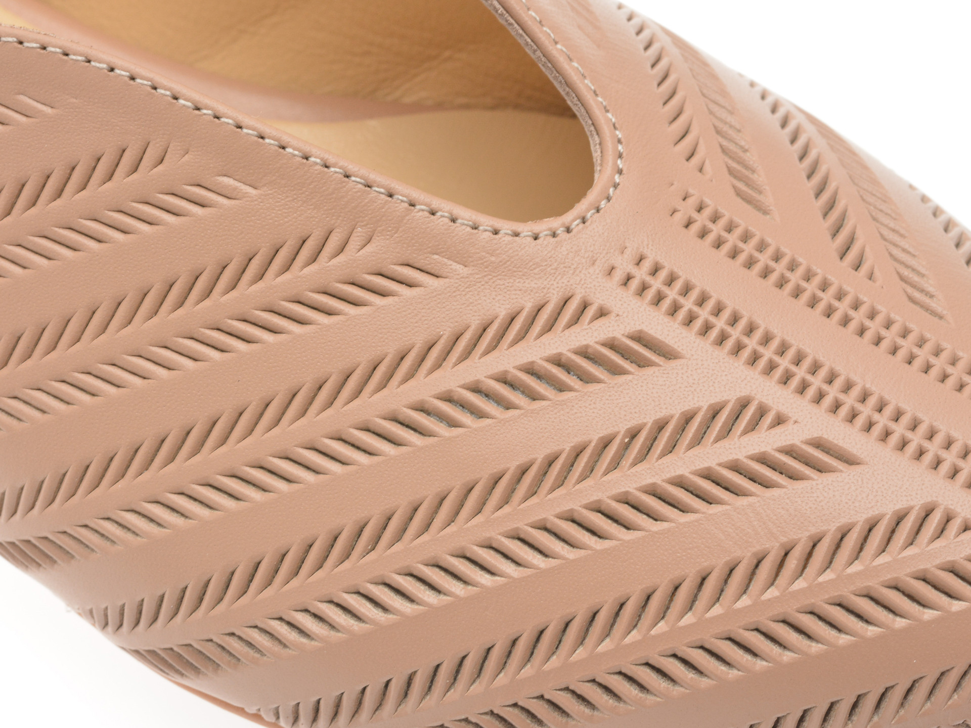 Pantofi IMAGE bej, 167119, din piele naturala