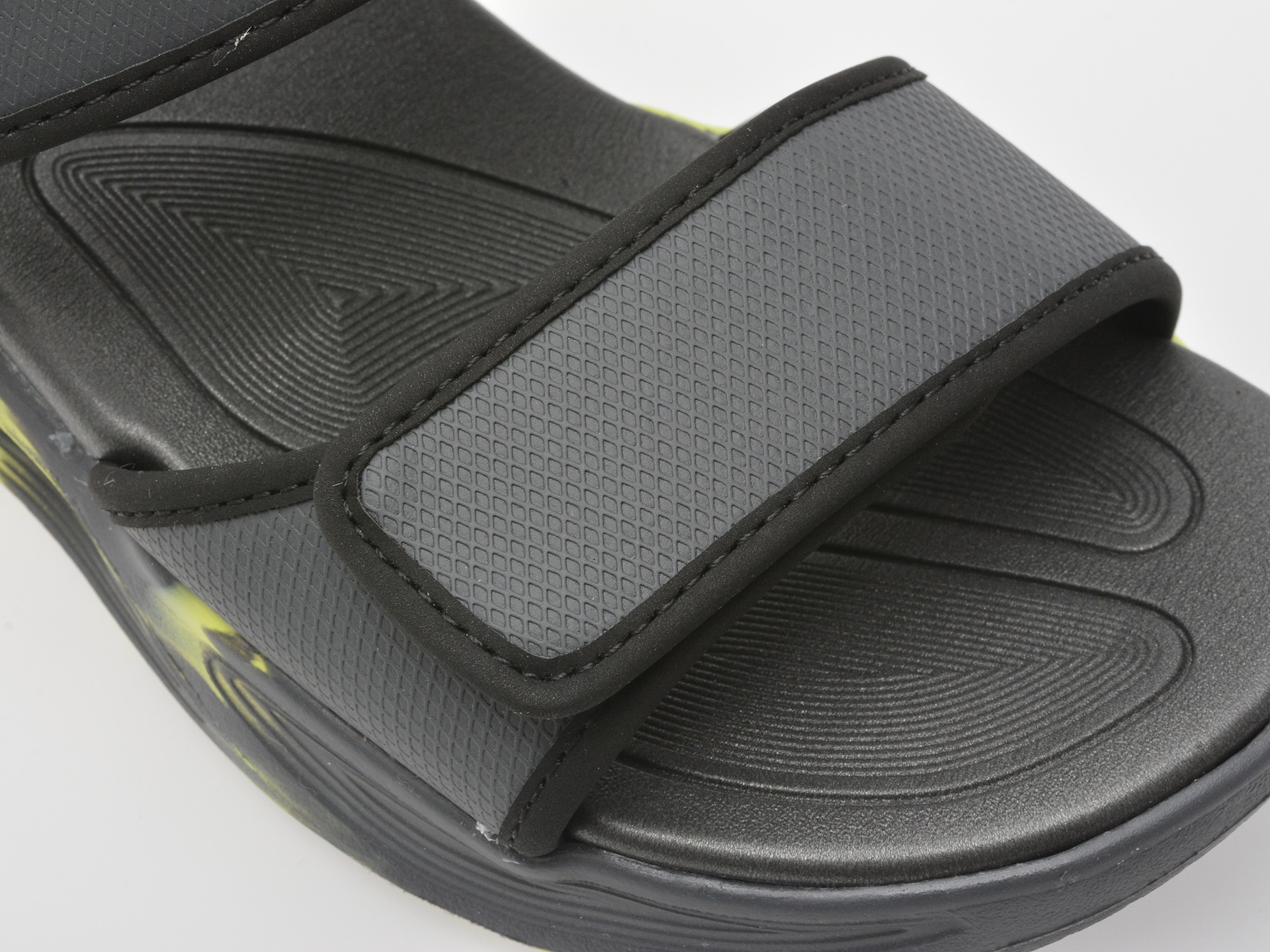 Sandale SKECHERS gri, SOLA GLOW SANDAL, din piele ecologica