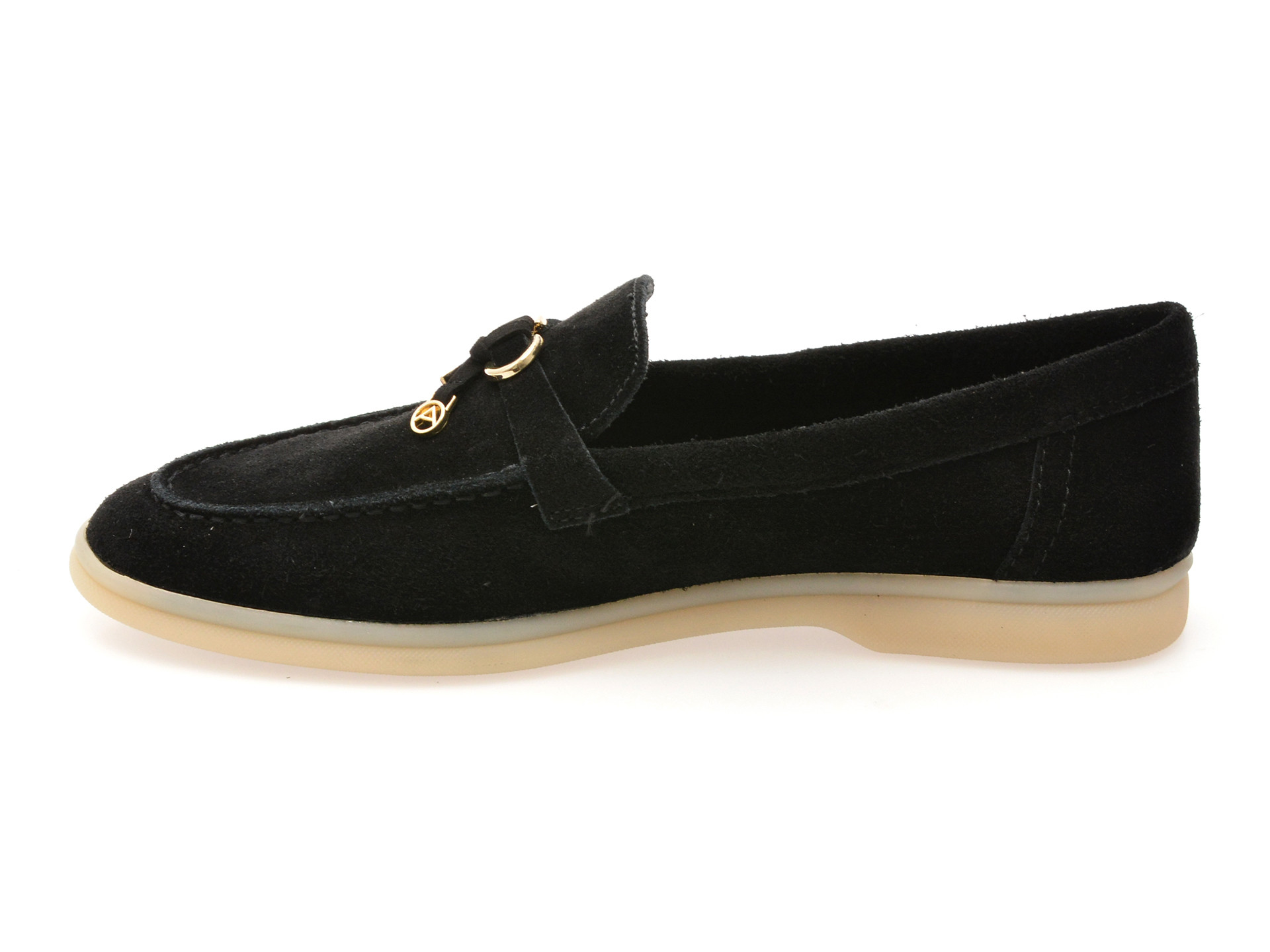 Mocasini ALDO negri, CRERAS 001, din piele intoarsa