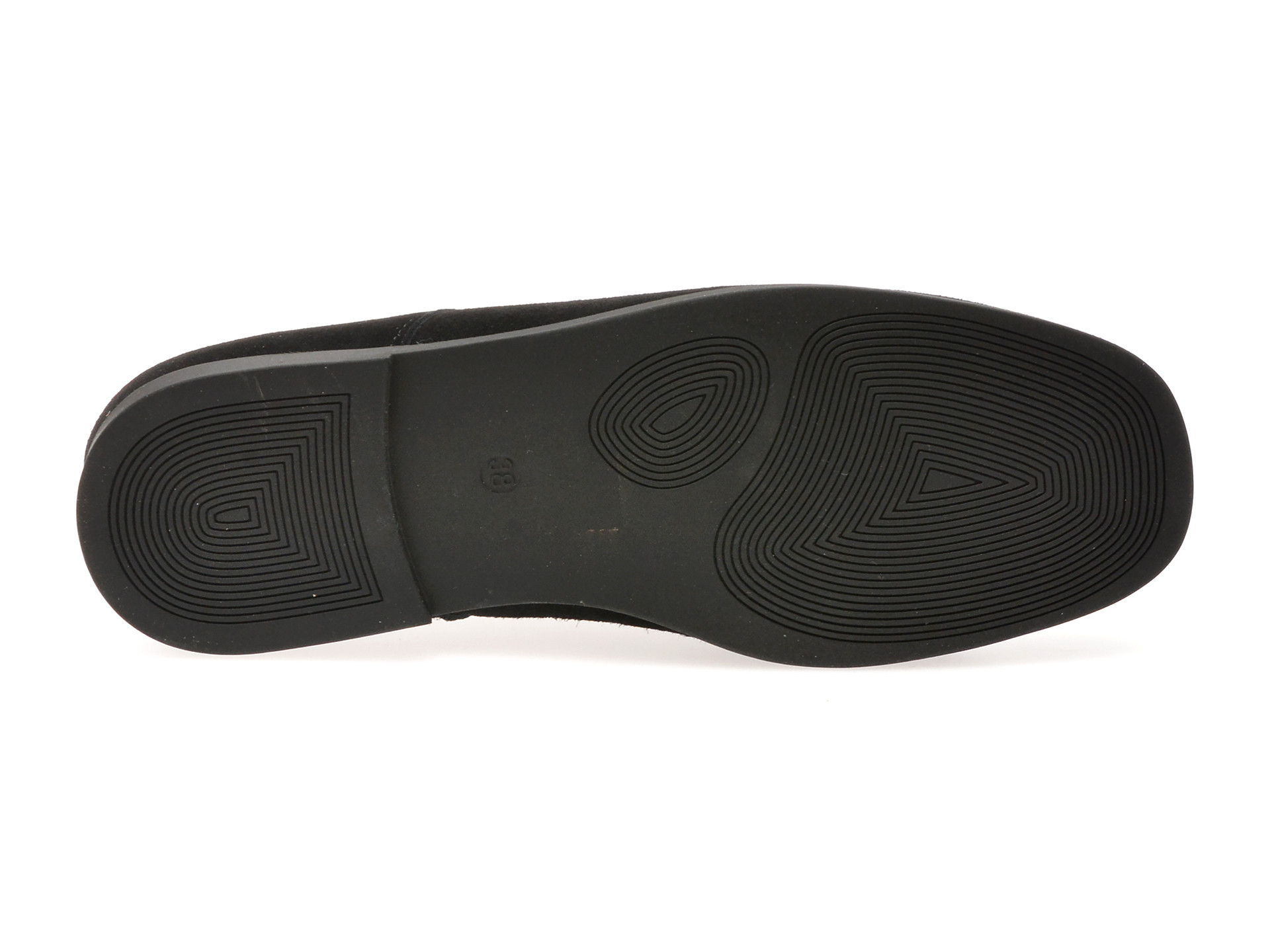 Pantofi EPICA negri, 1313C18, din piele intoarsa