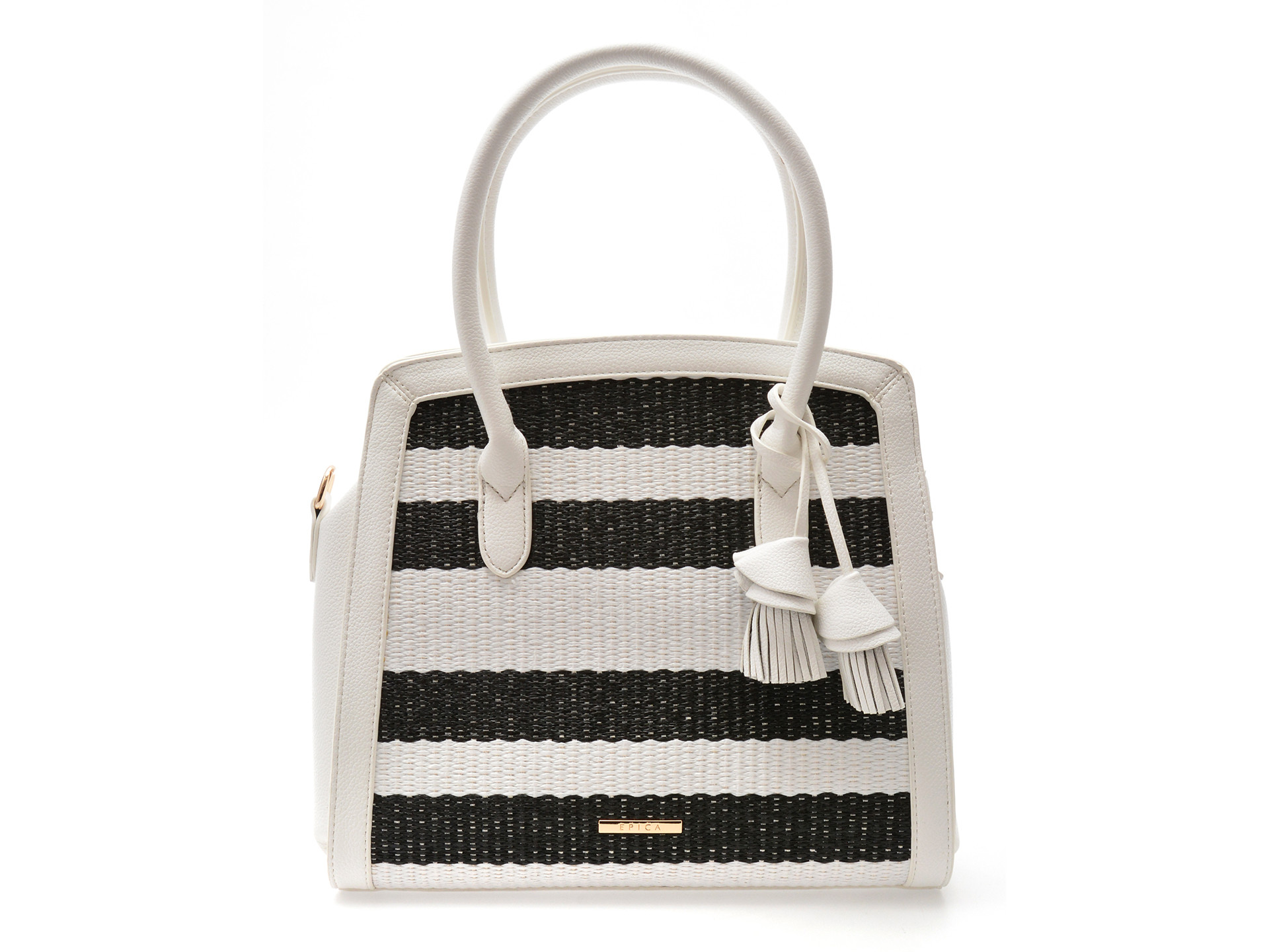 Geanta EPICA alba, 118, din piele ecologica