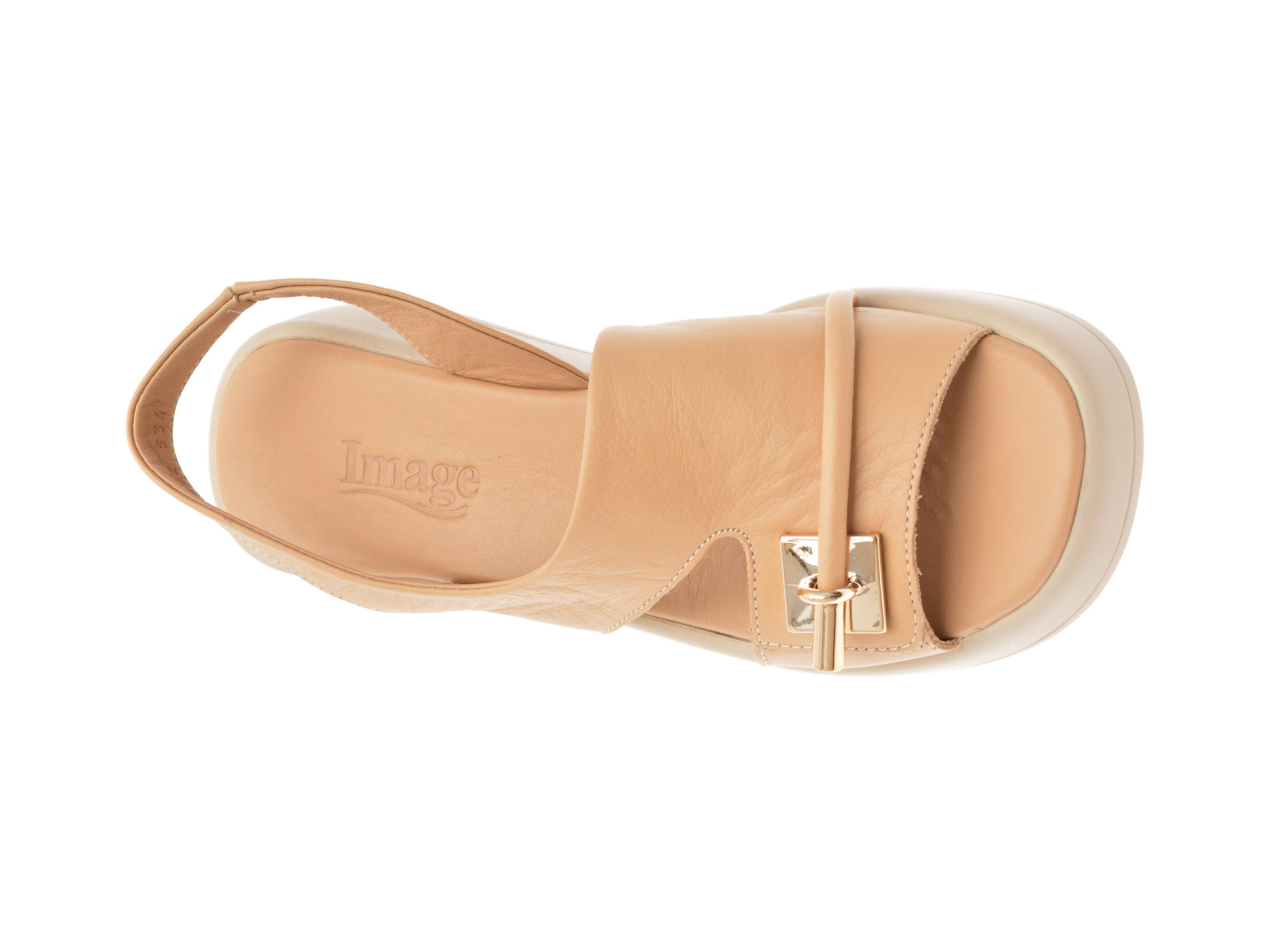 Sandale IMAGE maro, 901960, din piele naturala