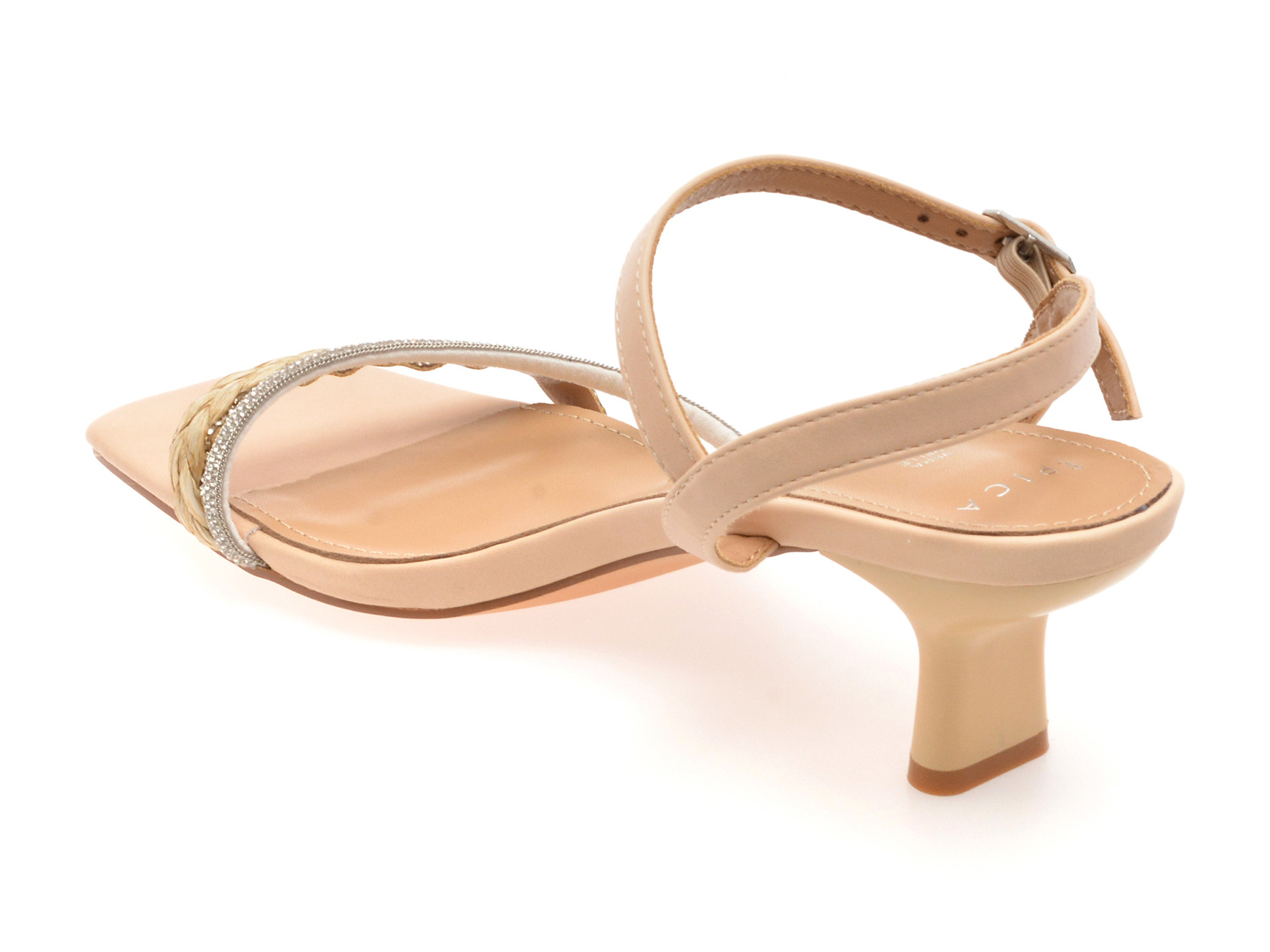 Sandale elegante EPICA bej, 82982, din piele ecologica