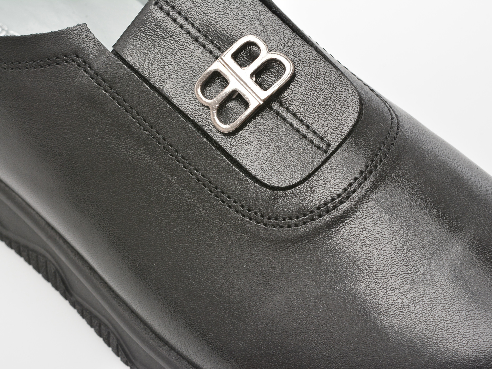 Pantofi IMAGE negri, 1501605, din piele naturala