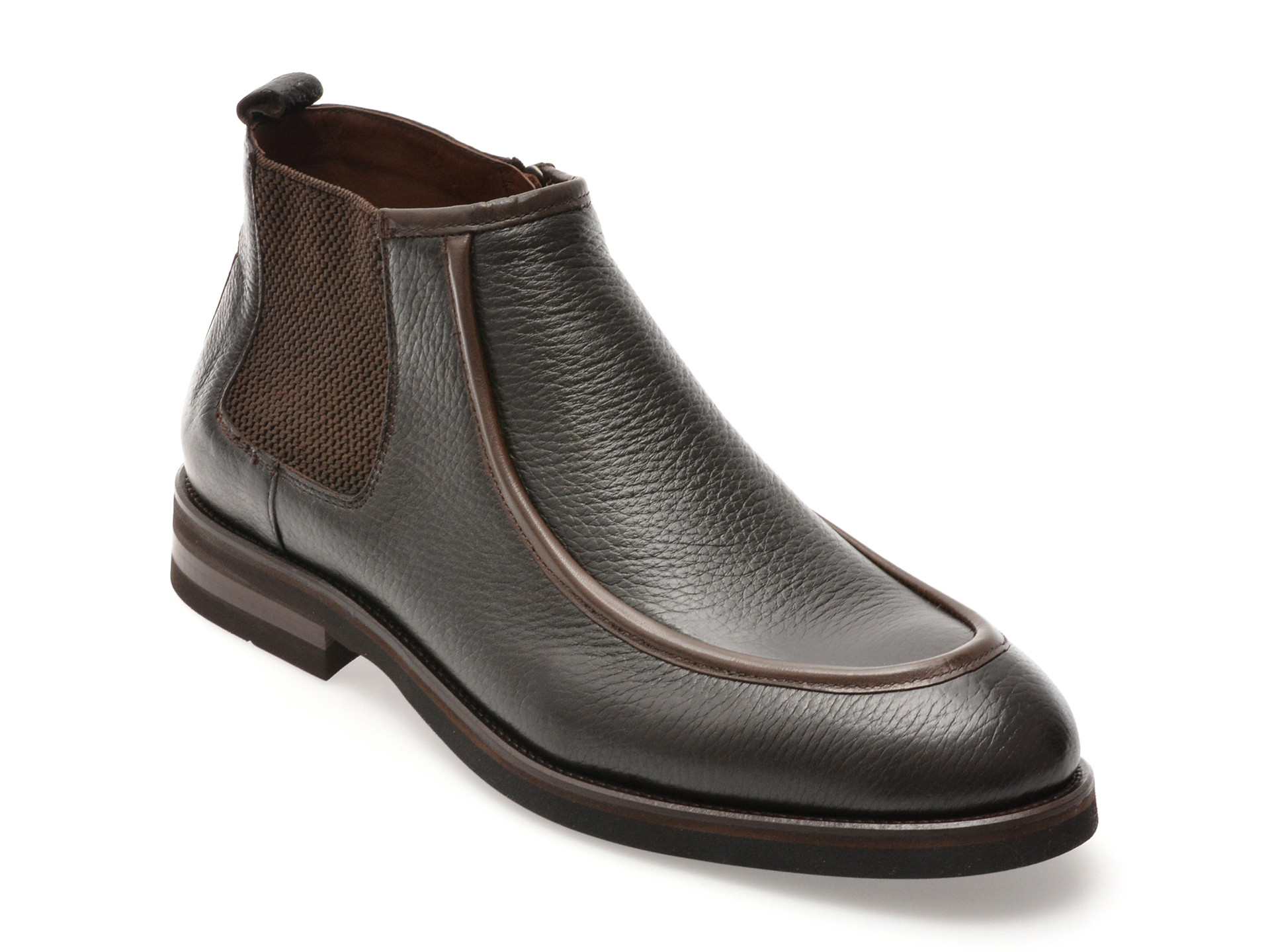 Ghete elegante LE COLONEL maro, 64137, din piele naturala