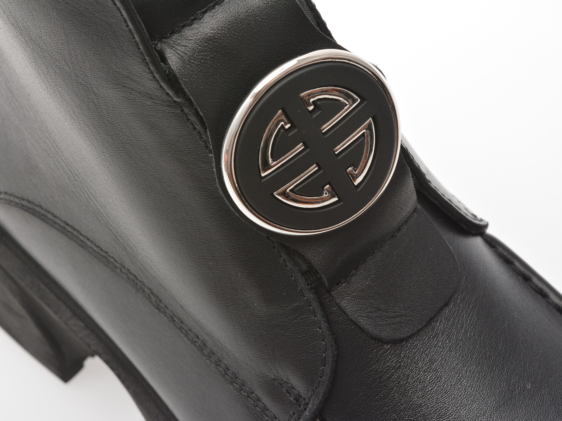 Ghete IMAGE negre, 3695030, din piele naturala