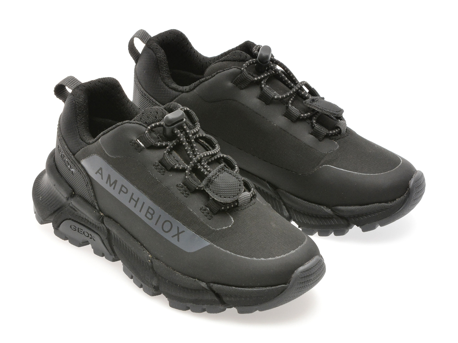 Pantofi sport GEOX negri, J46LCC, din material textil