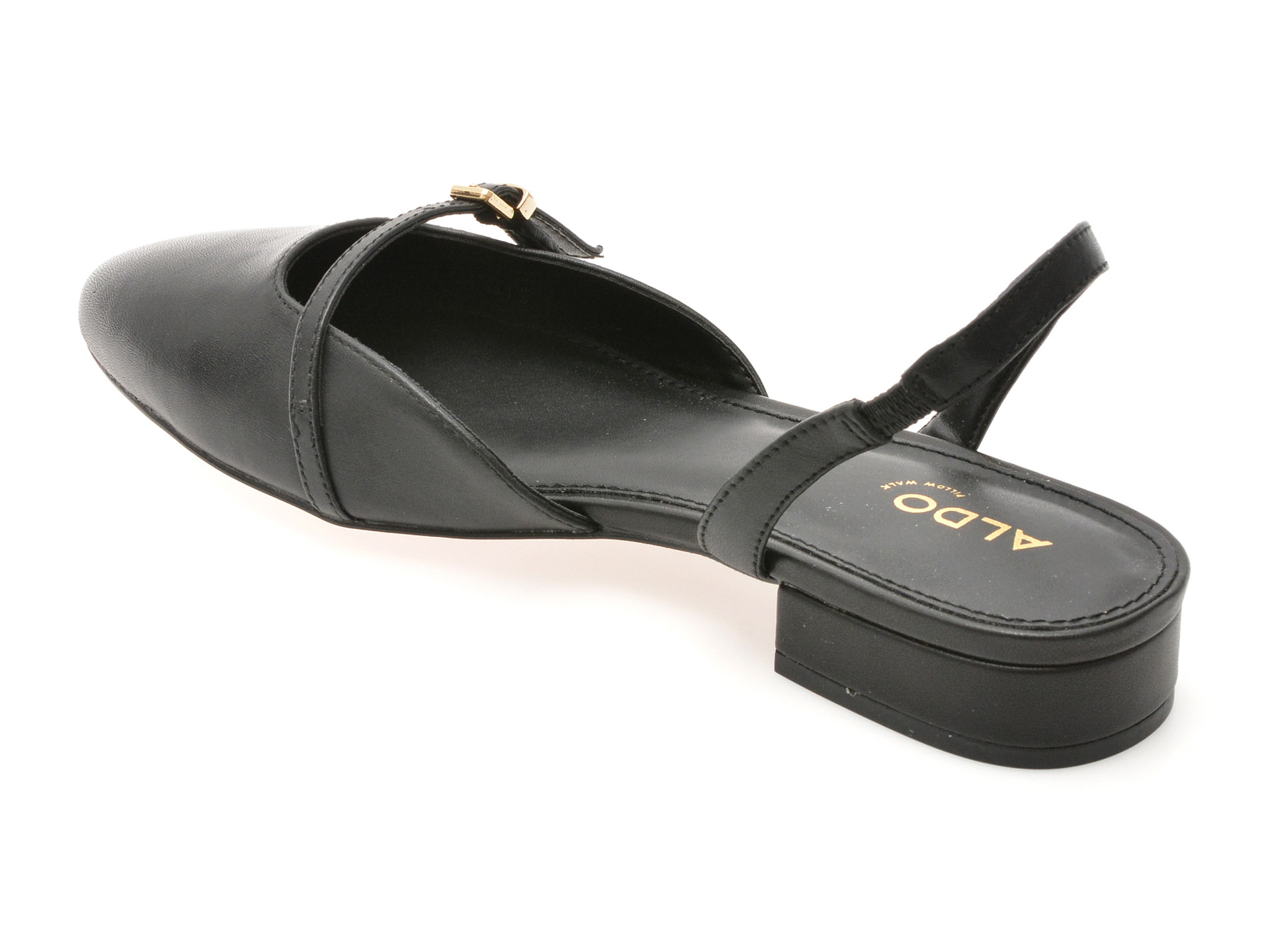 Pantofi ALDO negri, FLINTSTONE 001, din piele naturala