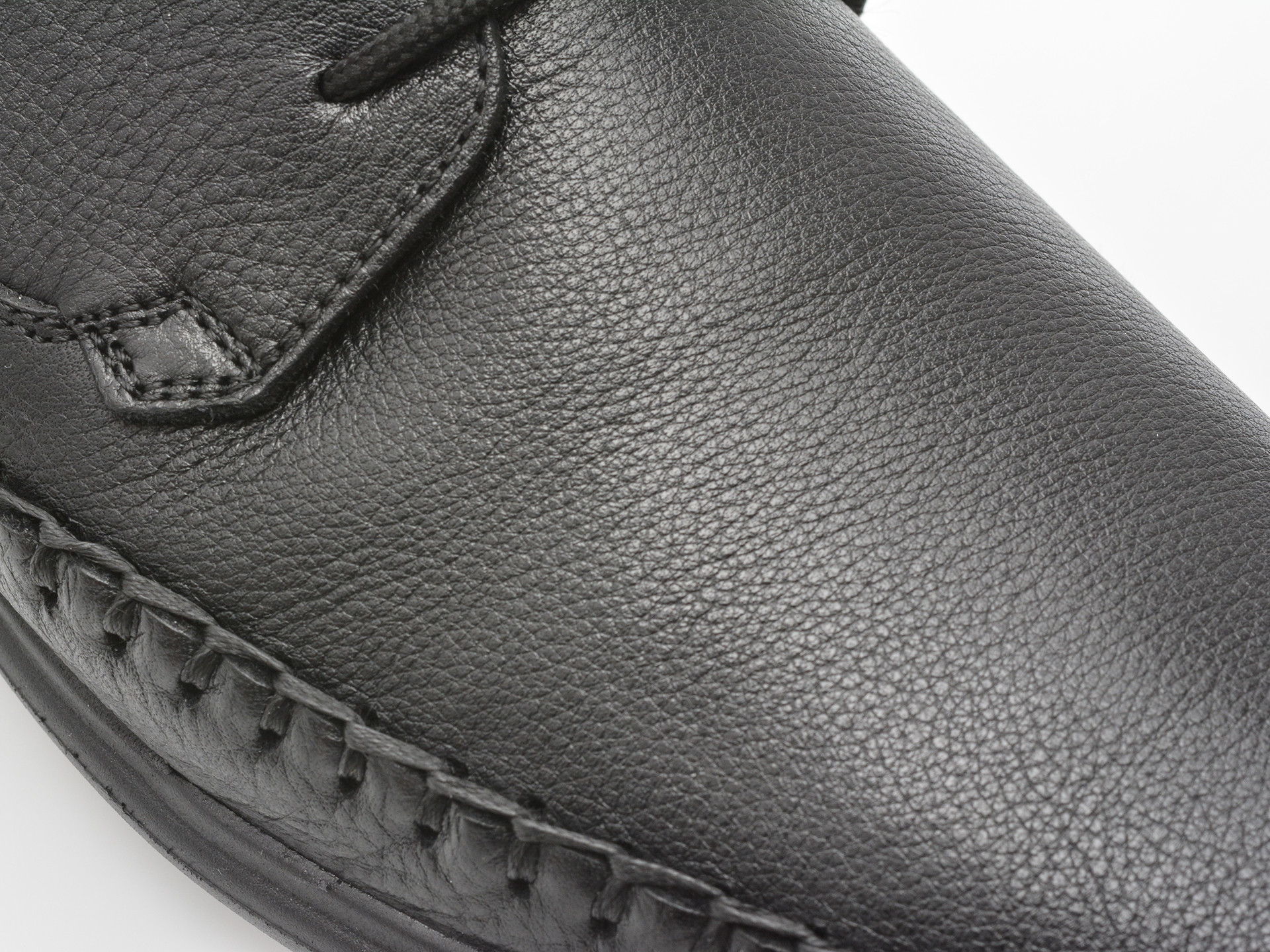 Pantofi OTTER negri, DD046, din piele naturala