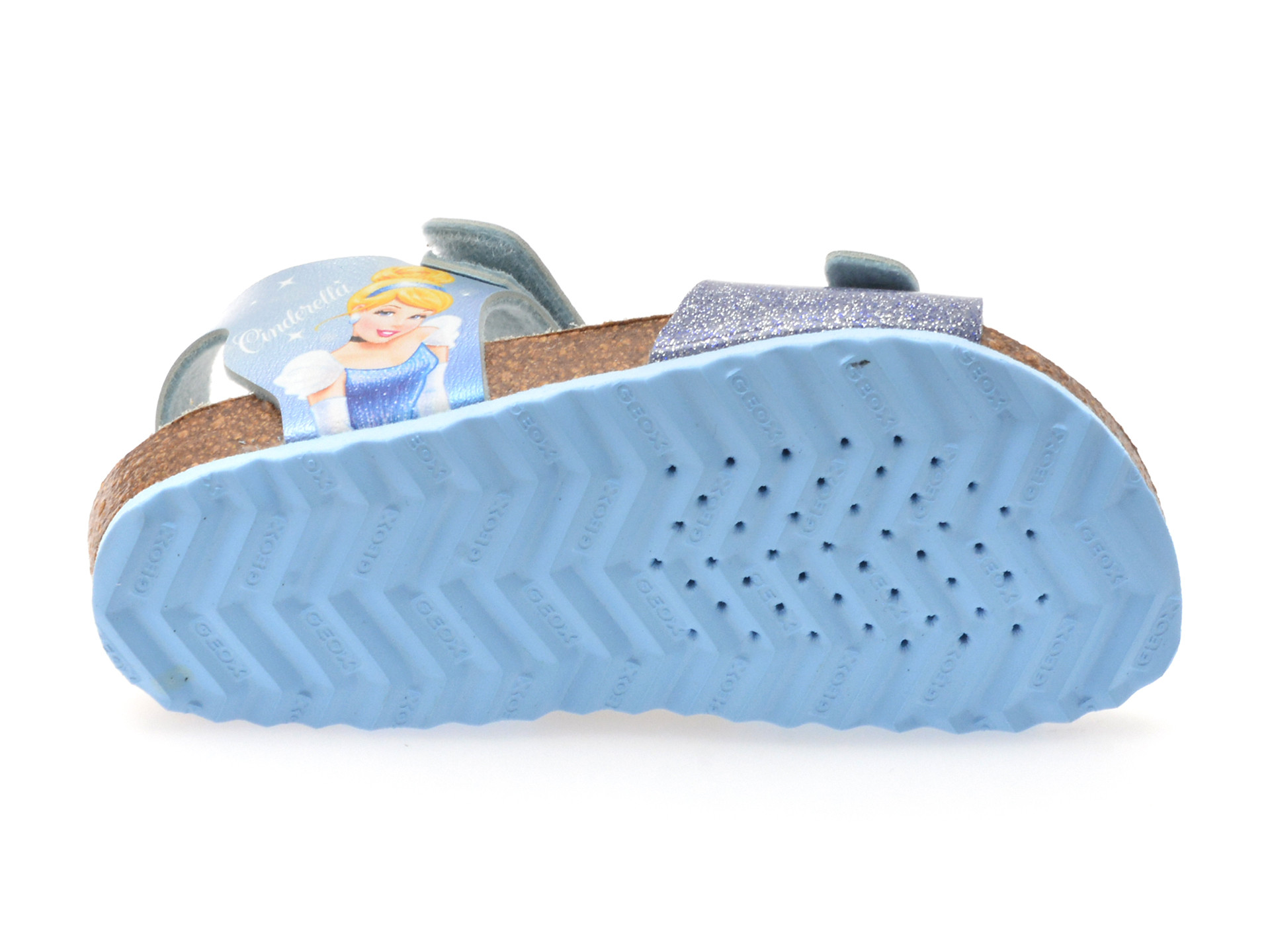 Sandale GEOX albastre, J558MG, din piele ecologica