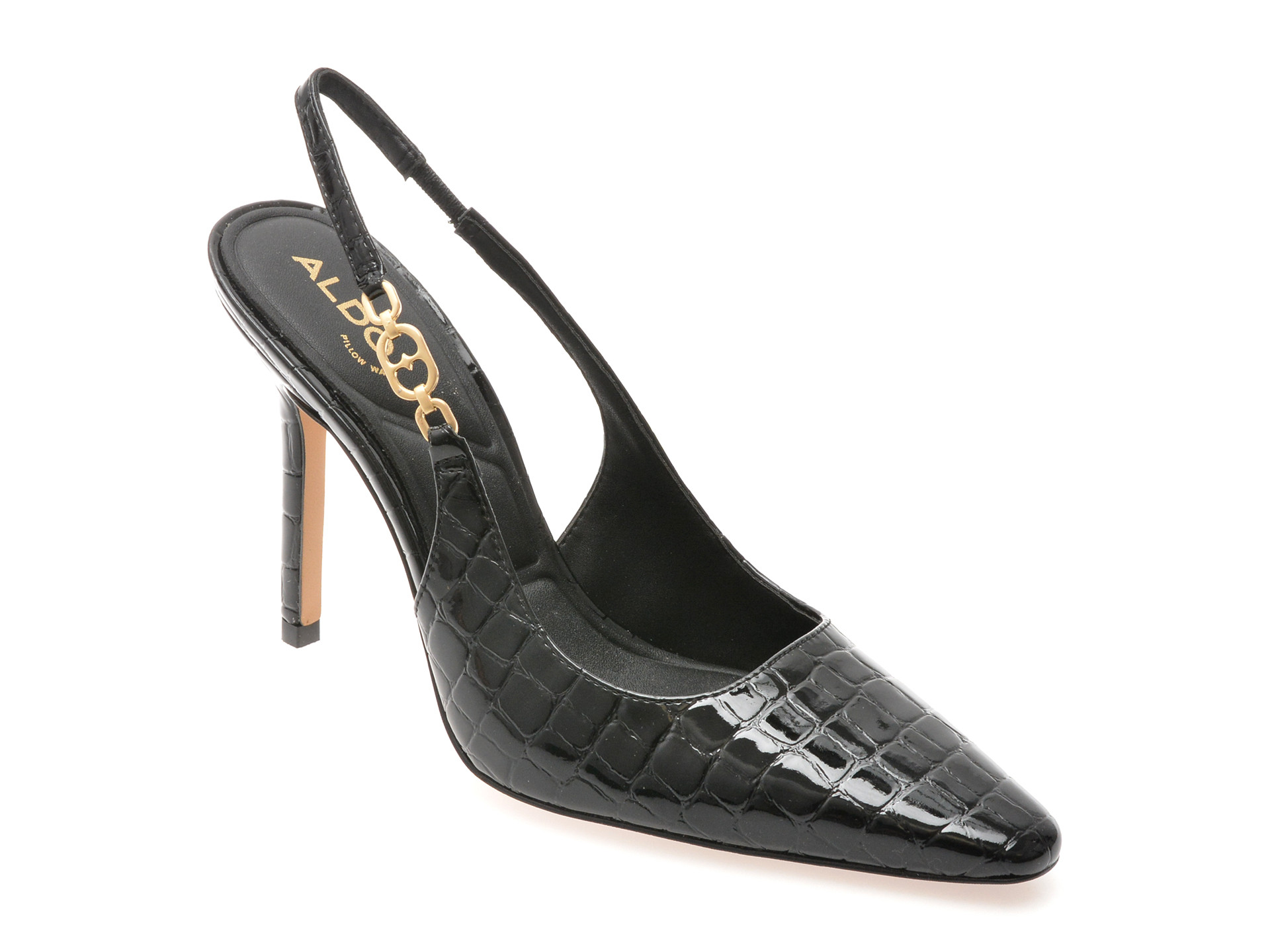 Pantofi eleganti ALDO negri, ARAMINTA 001, din piele ecologica