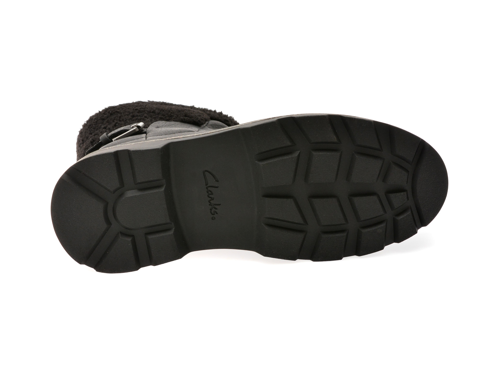 Ghete CLARKS negre,  HENCROFT MADI WP, din piele naturala