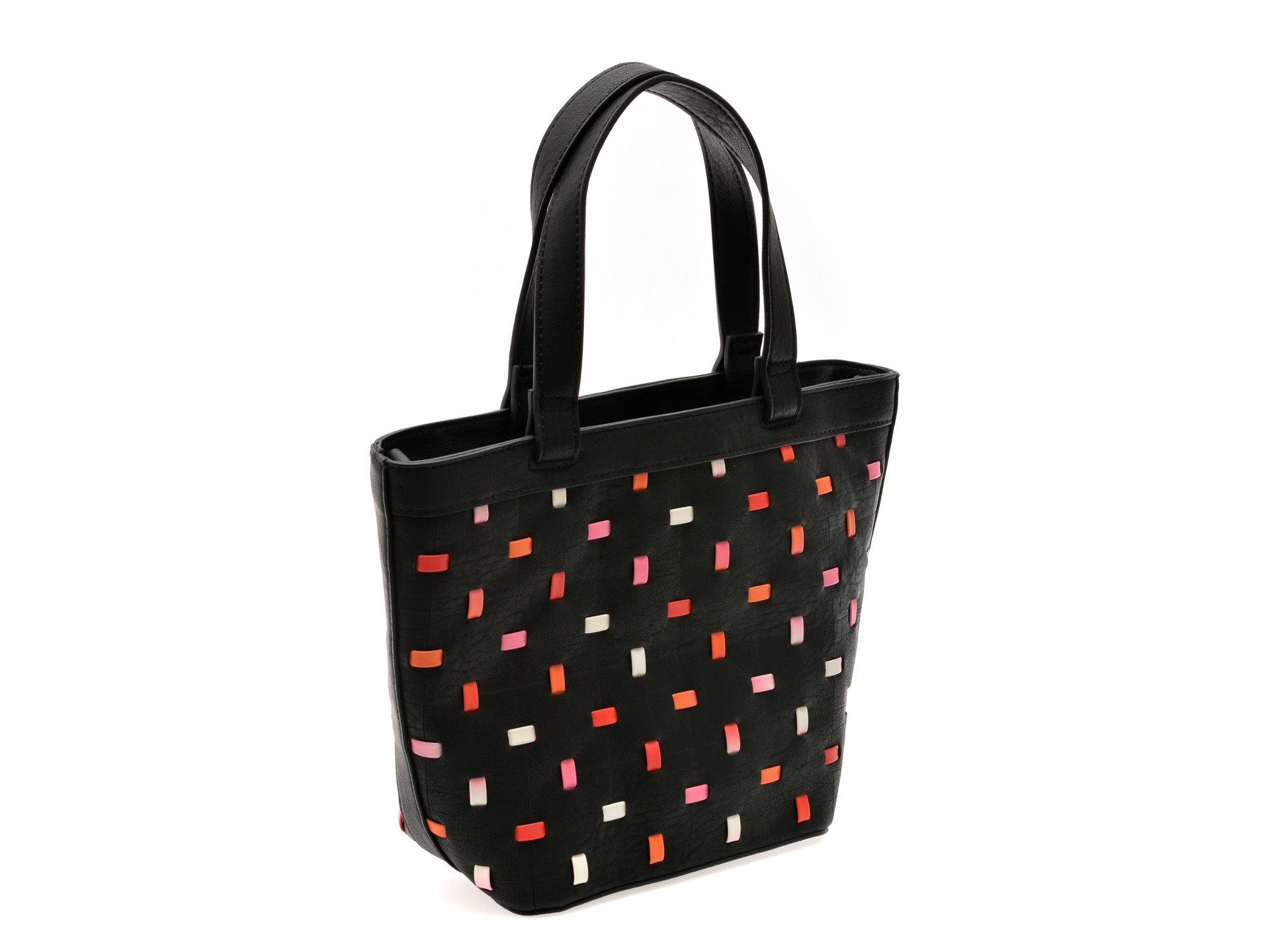 Geanta DESIGUAL neagra, SAXPC2, din piele ecologica