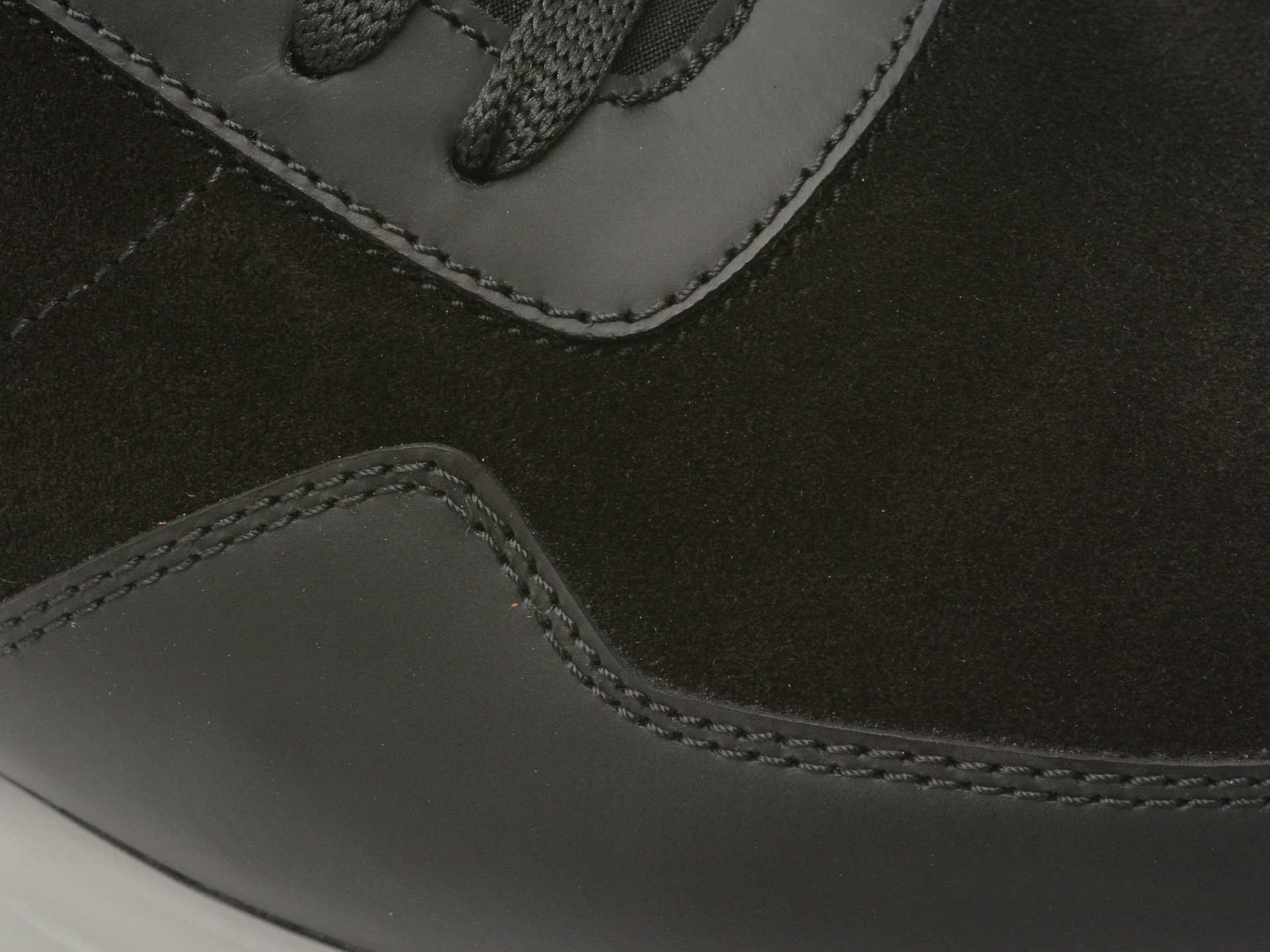 Pantofi sport LE COLONEL negri, 66739, din piele intoarsa