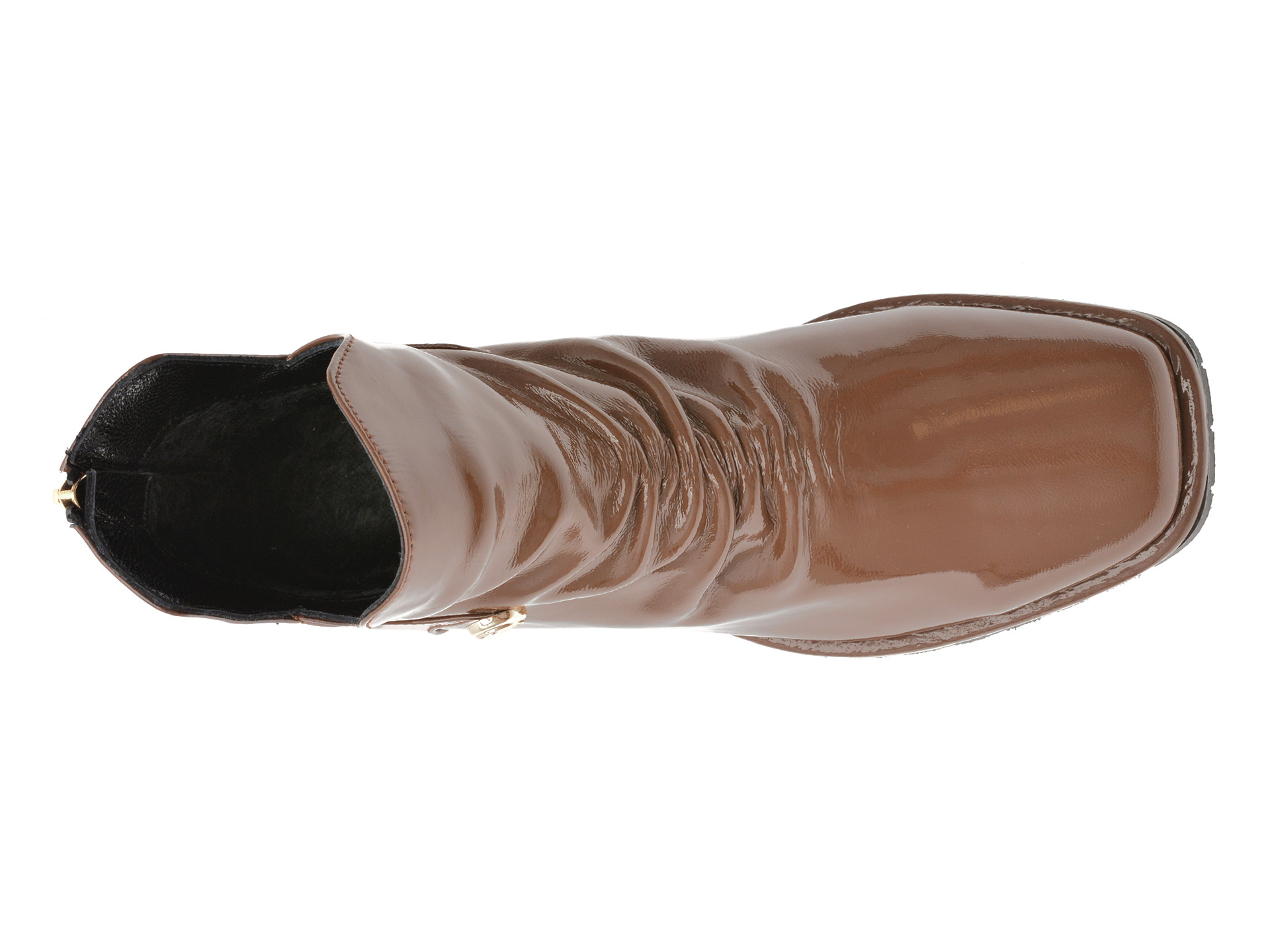 Ghete EPICA maro, 531227, din piele naturala lacuita