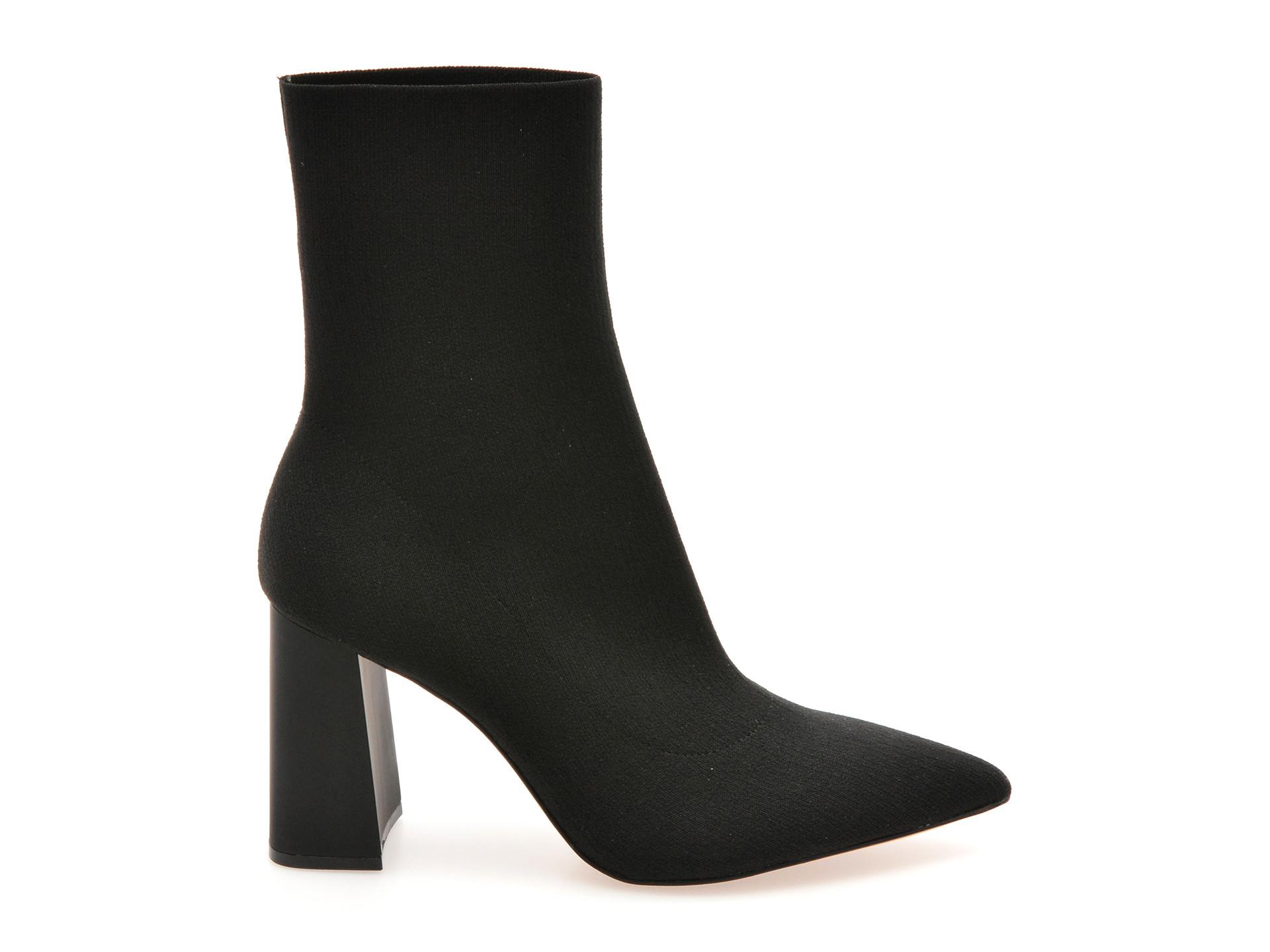 Botine elegante ALDO negre, PLUMTREE 001, din material textil