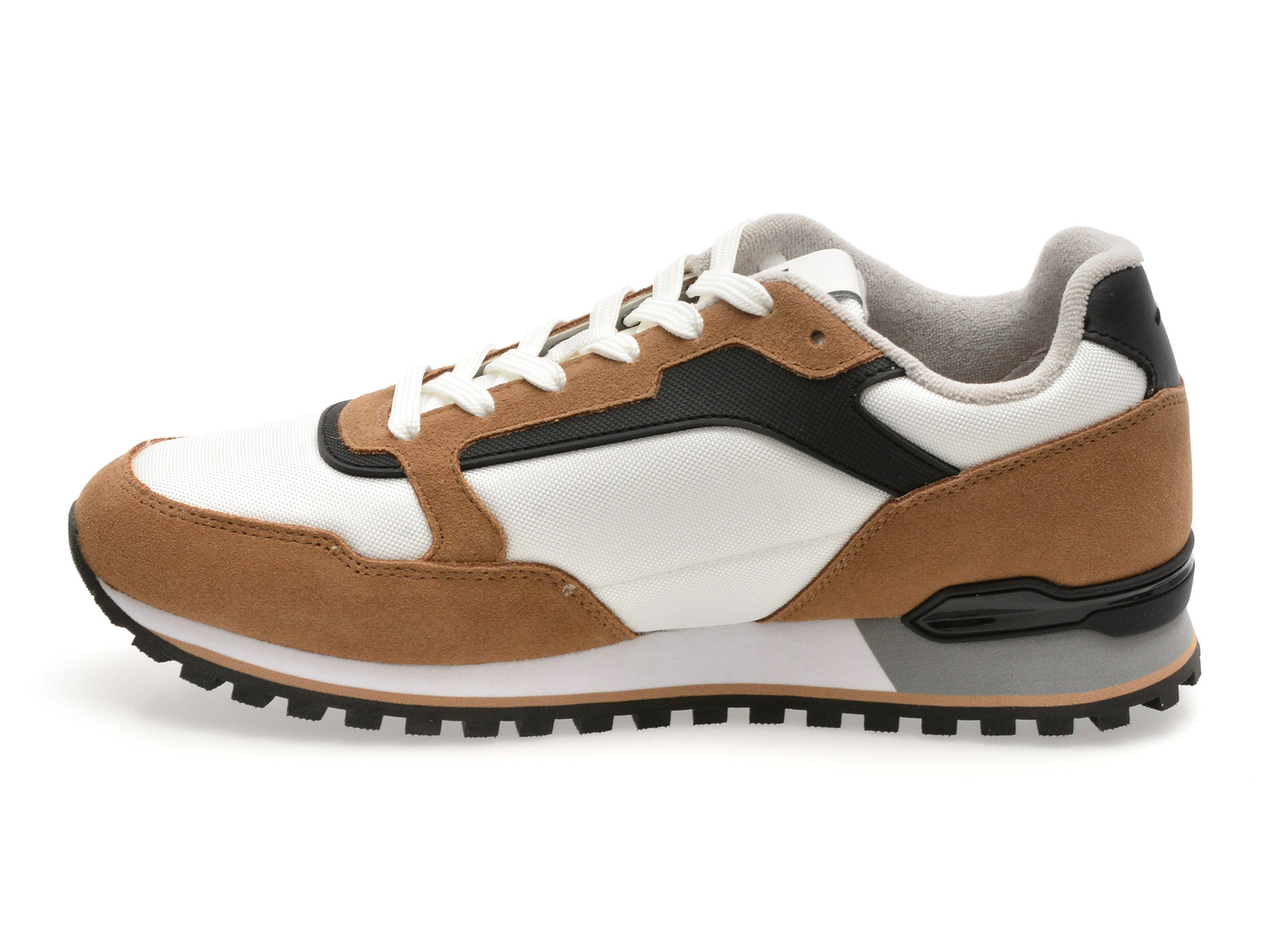 Pantofi sport BOSS albi, 3221, din piele ecologica