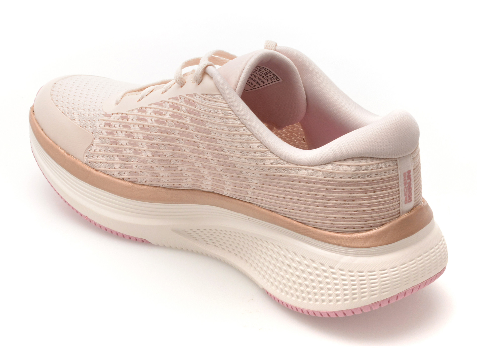 Pantofi sport SKECHERS nude, GO RUN ELEVATE 2.0, din material textil