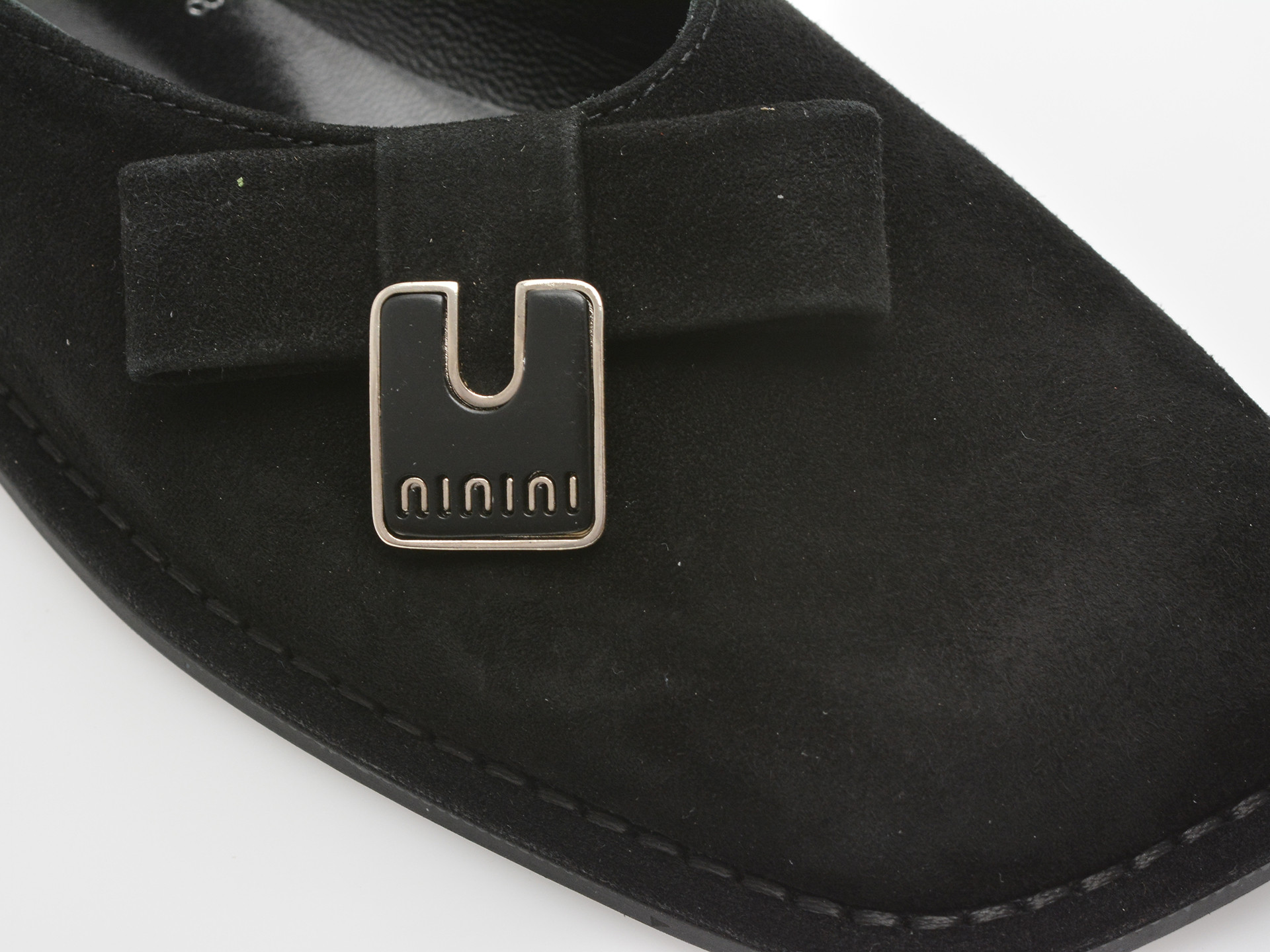 Balerini EPICA negri, 574335, din piele intoarsa