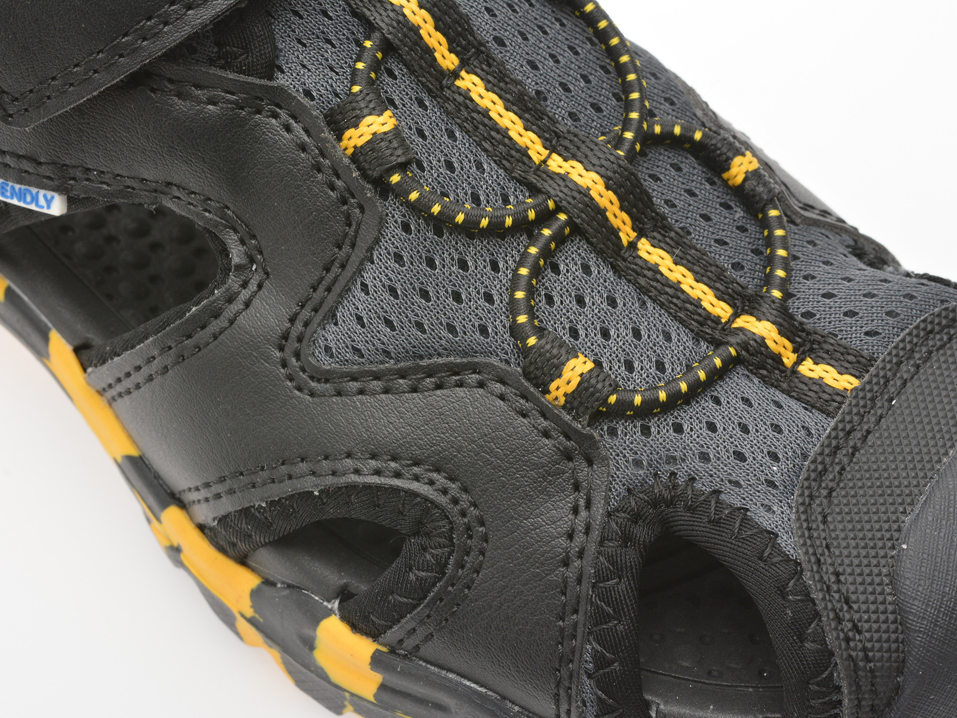 Sandale GEOX negre, J450RC, din material textil