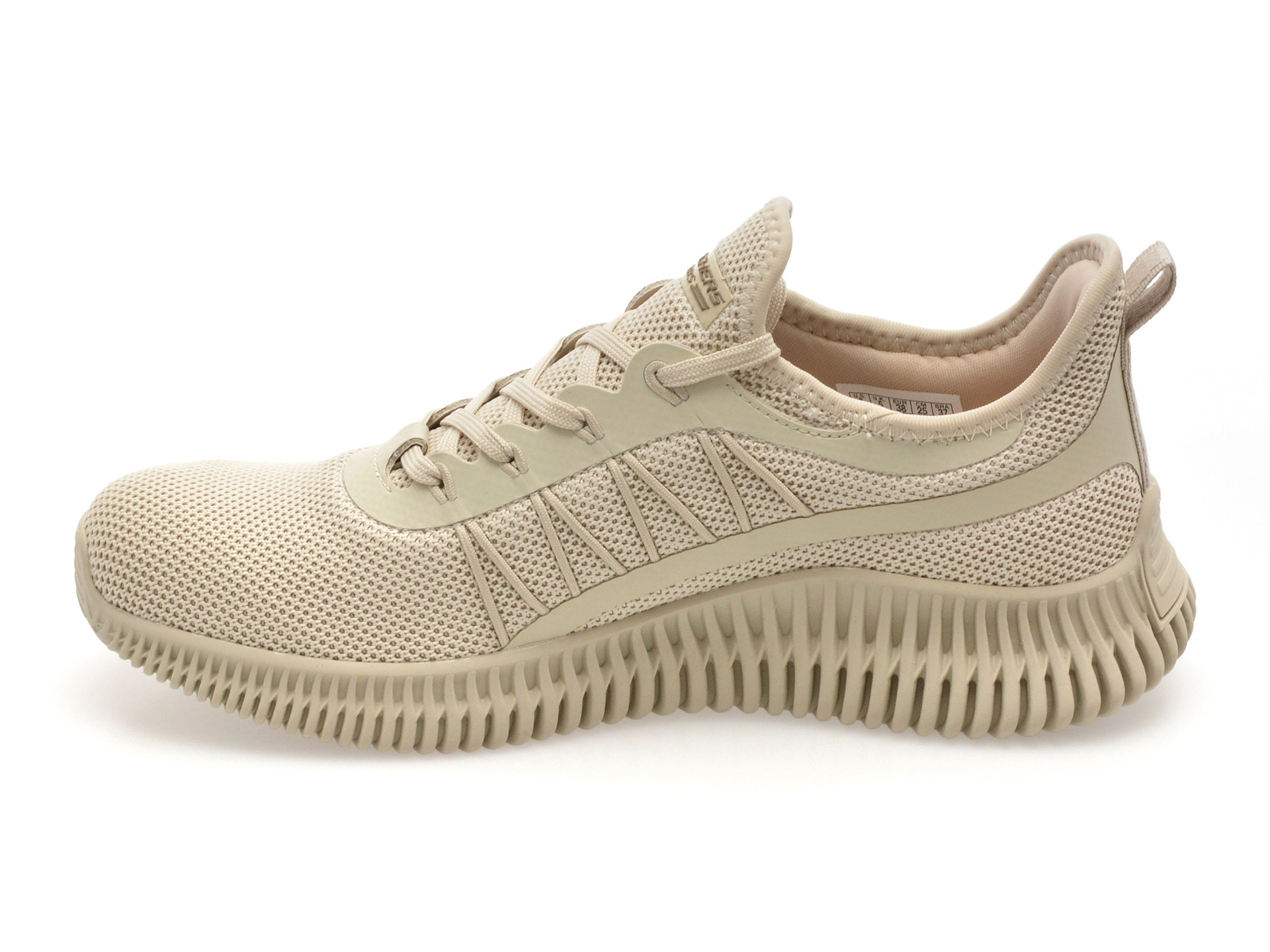Pantofi sport SKECHERS bej, BOBS GEO , din piele ecologica