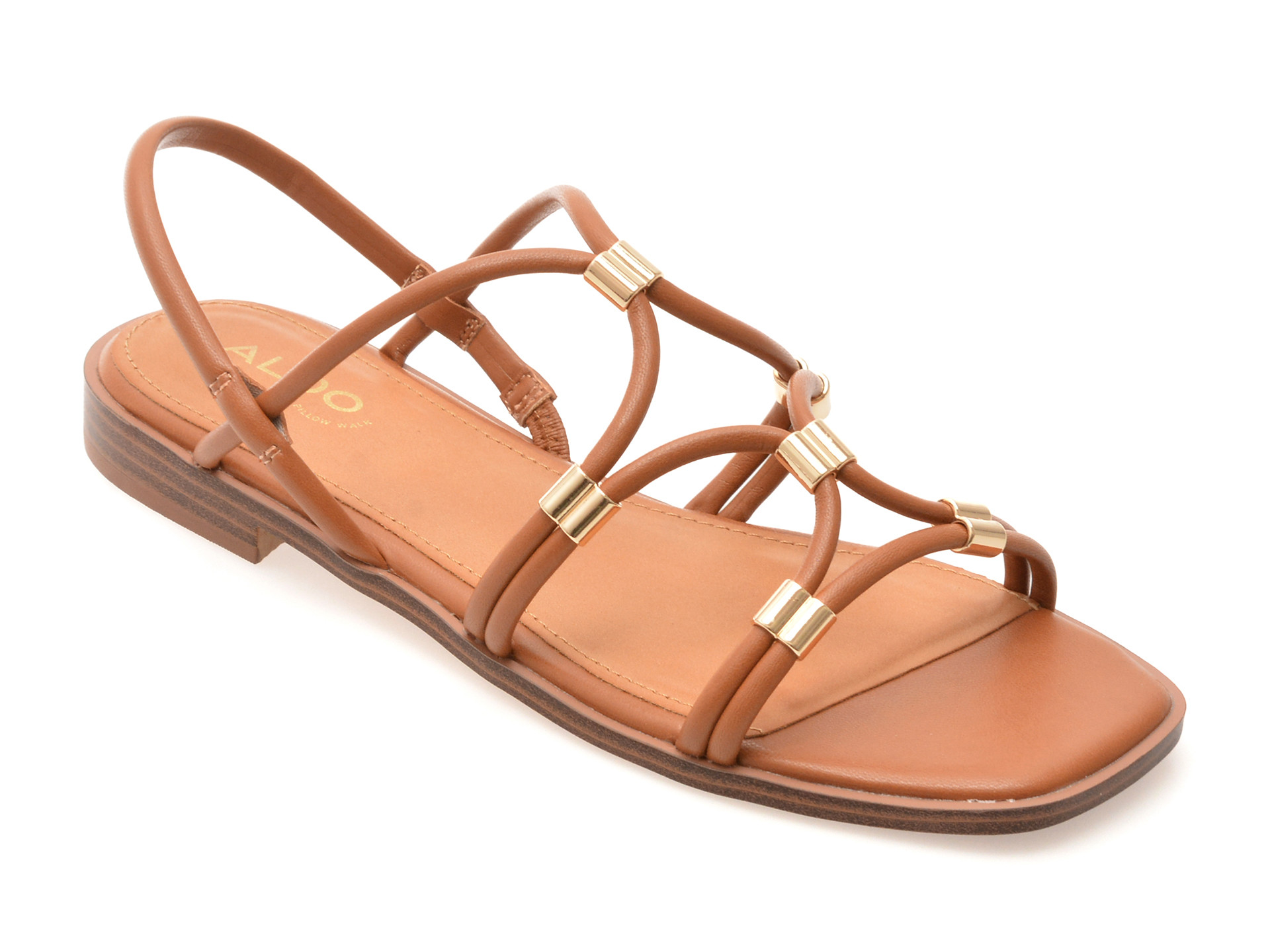 Sandale ALDO maro, BYCHAN 210, din piele ecologica