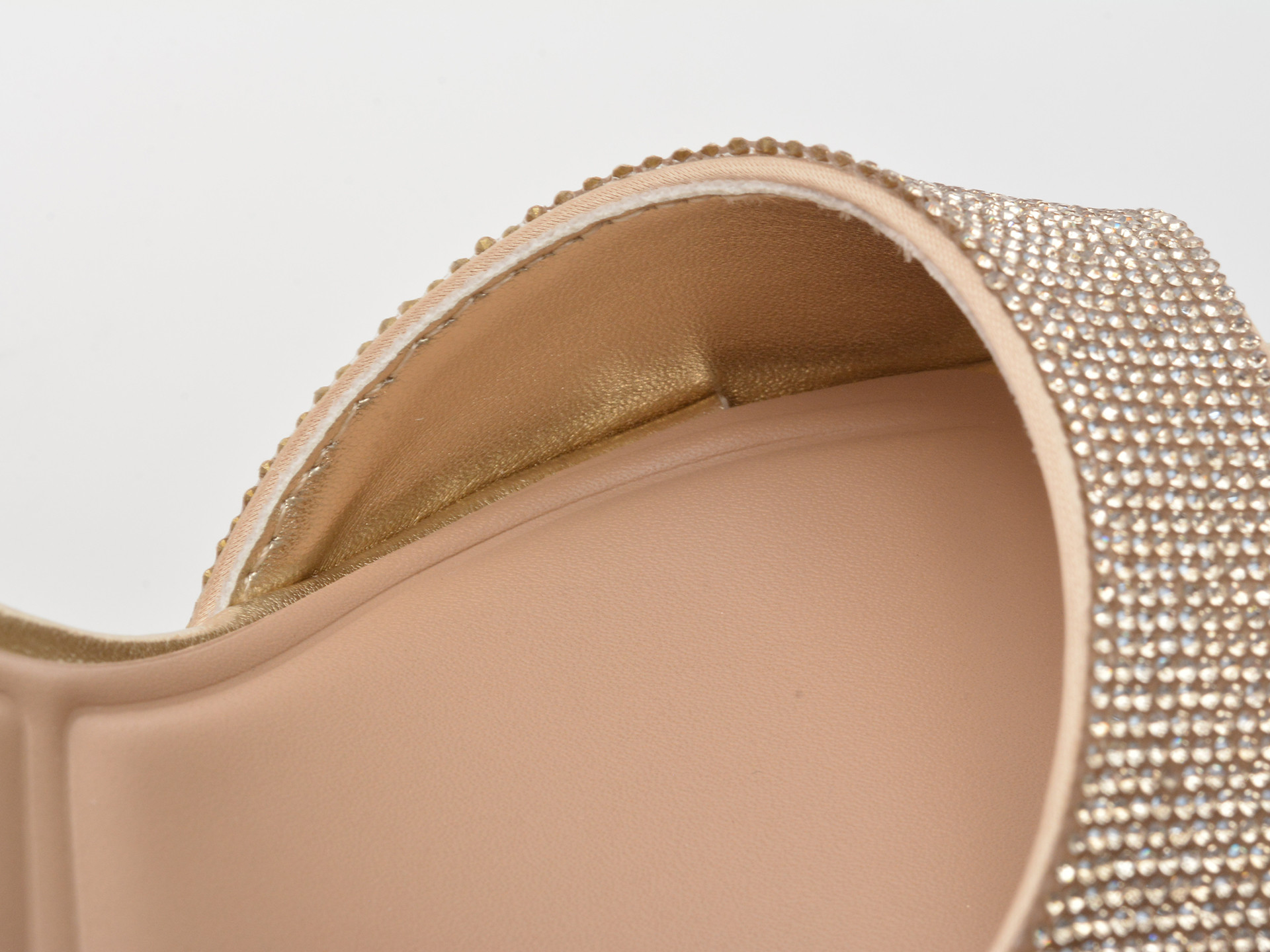 Sandale elegante ALDO aurii, ALLURING 741, din material textil