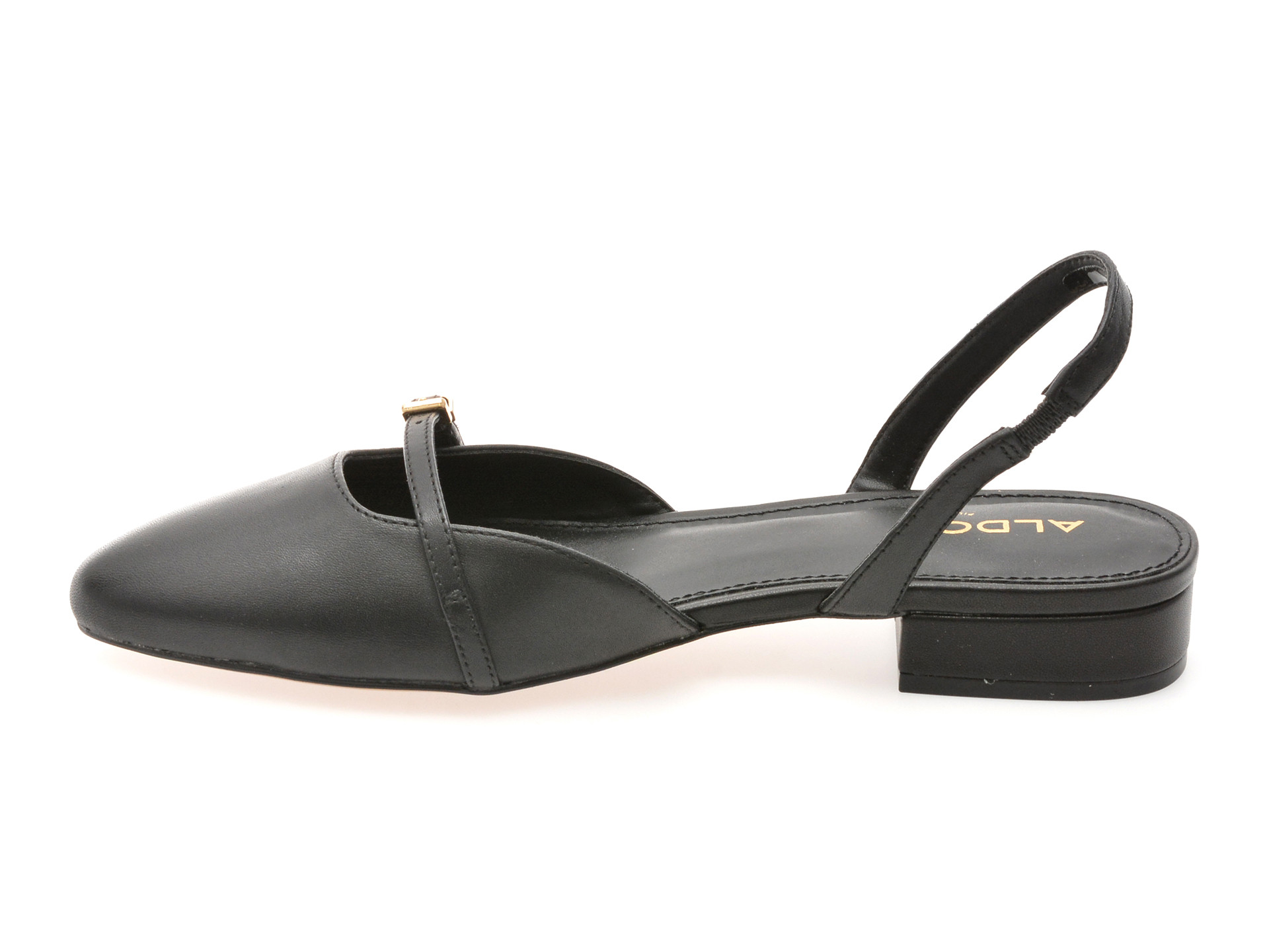 Pantofi ALDO negri, FLINTSTONE 001, din piele naturala