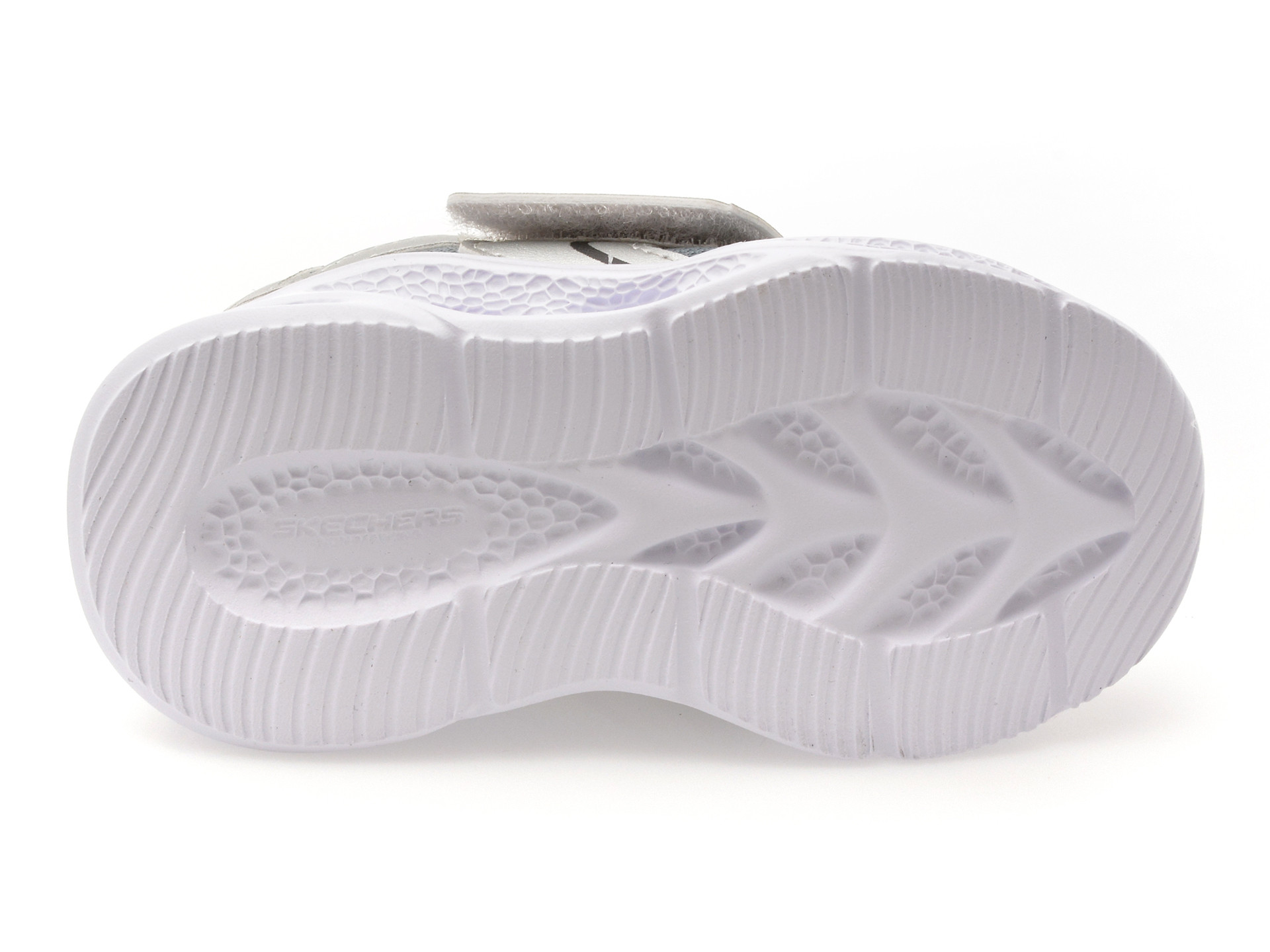 Pantofi sport SKECHERS argintii, METEOR-LIGHTS, din material textil