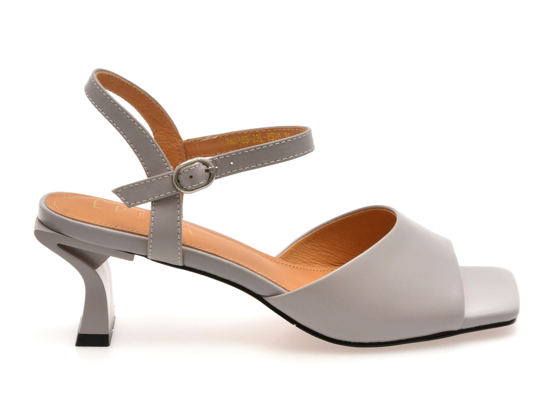 Sandale EPICA gri, 22L, din piele naturala