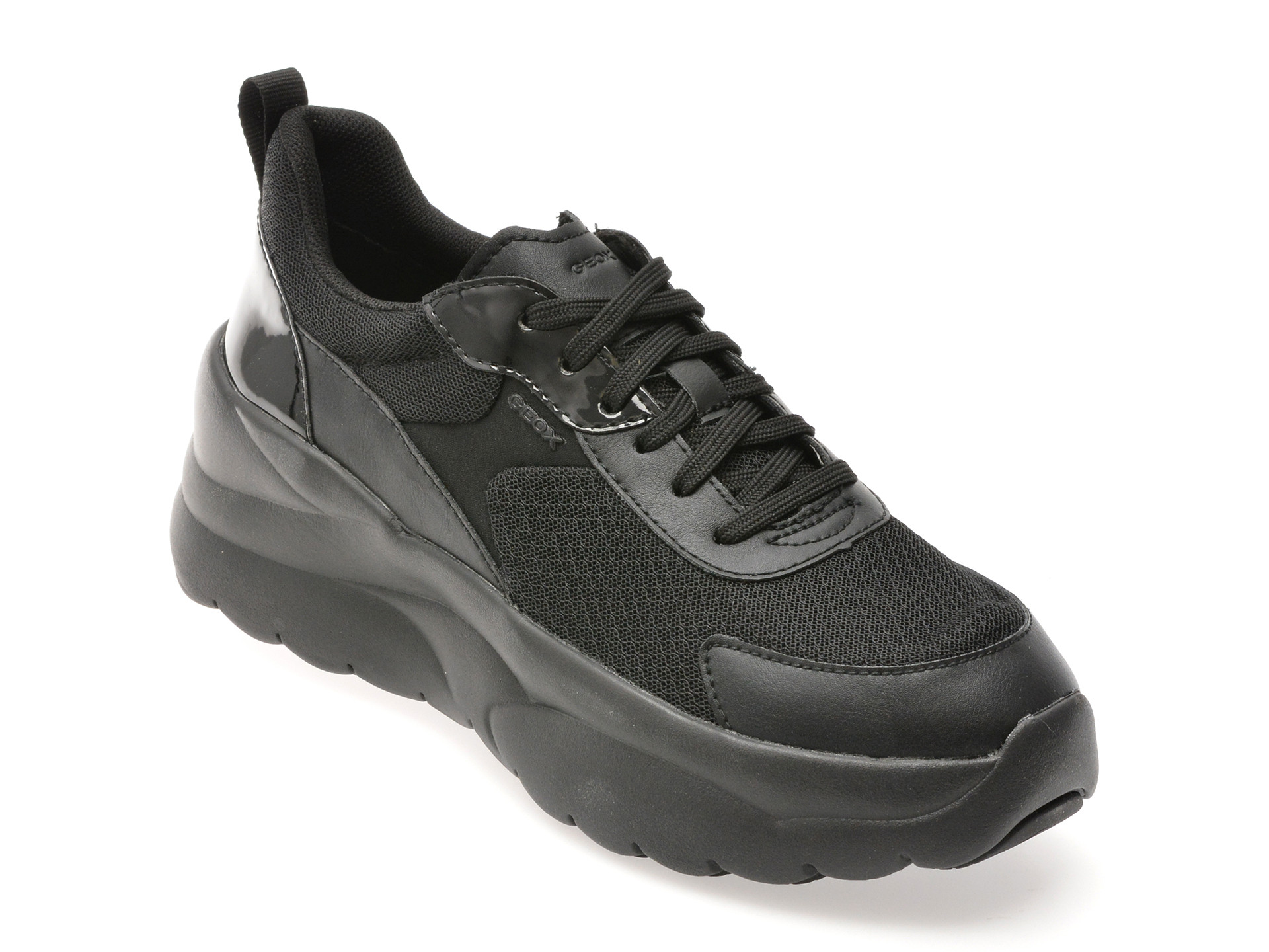 Pantofi sport GEOX negri, D551FD, din material textil