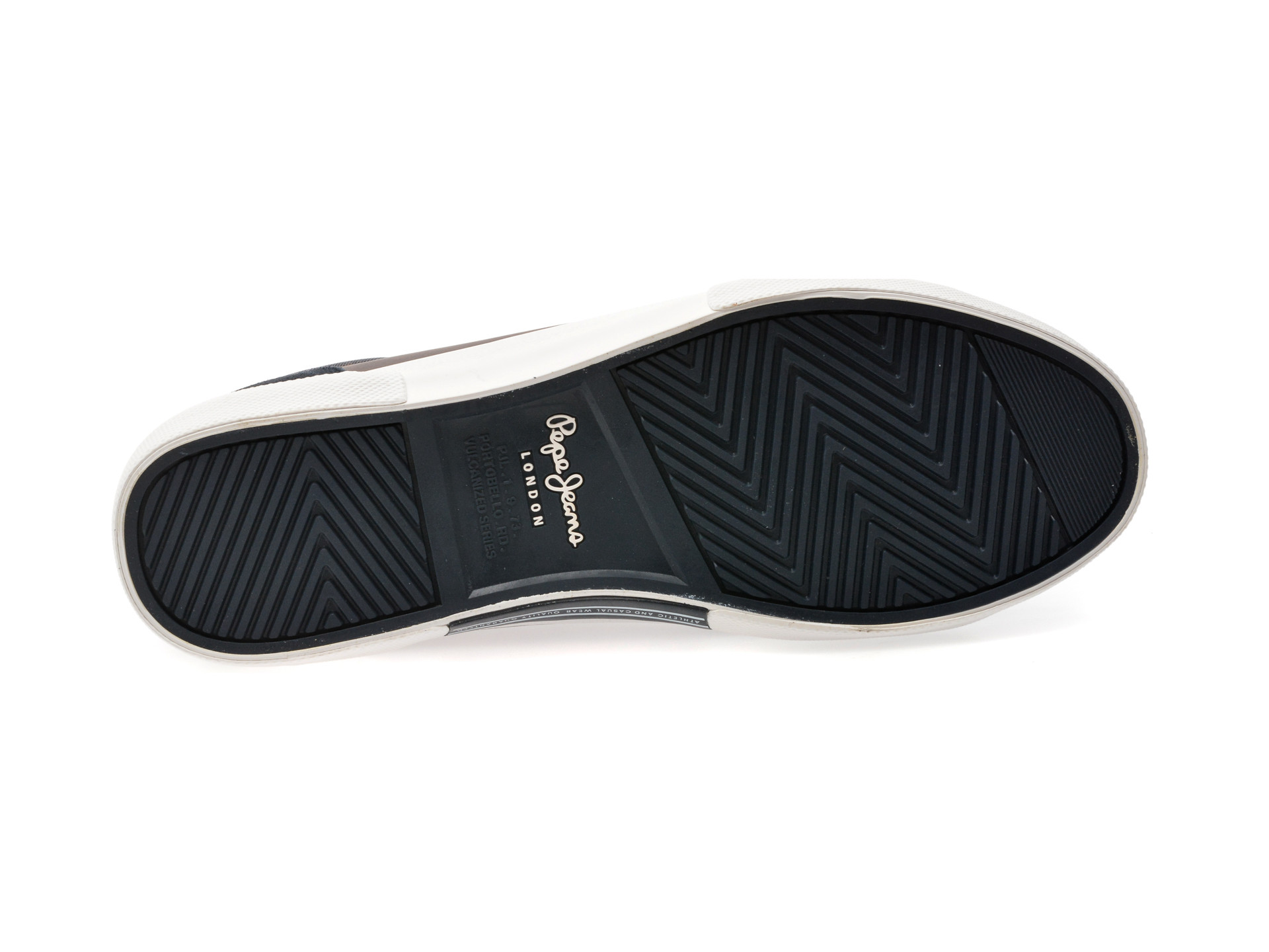 Pantofi sport PEPE JEANS maro, KENTON COURT, din piele ecologica