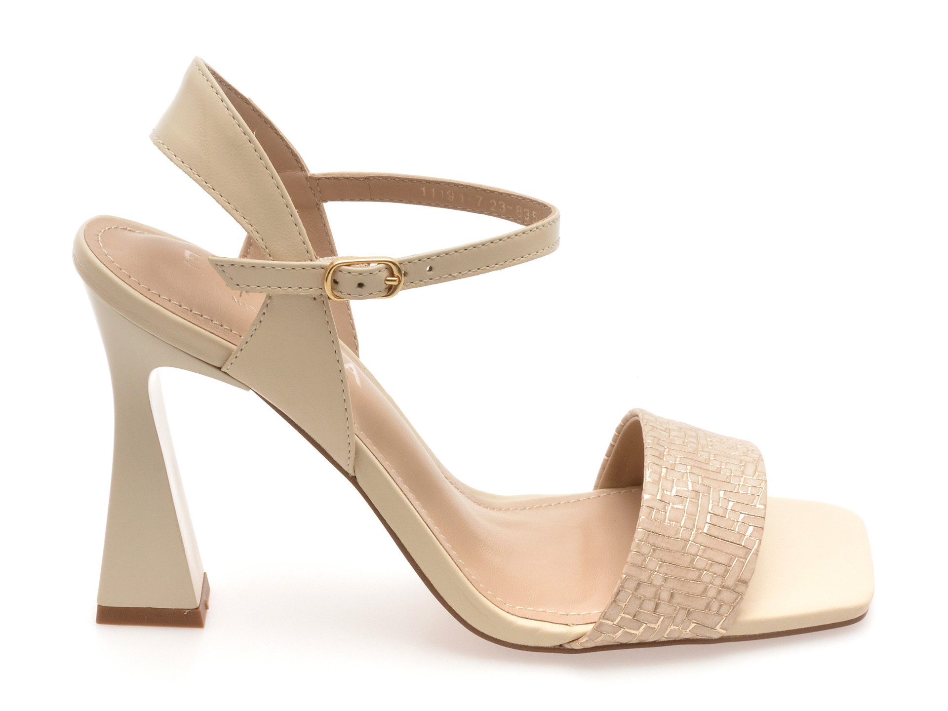 Sandale elegante EPICA bej, 1119835, din piele naturala