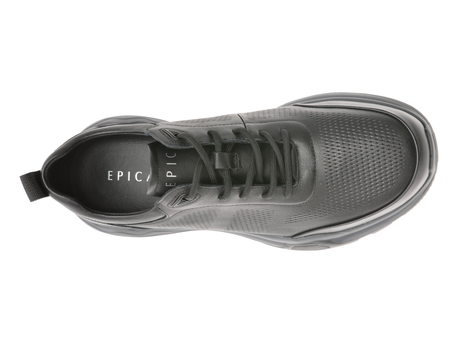 Pantofi sport EPICA negri, 37391, din piele naturala