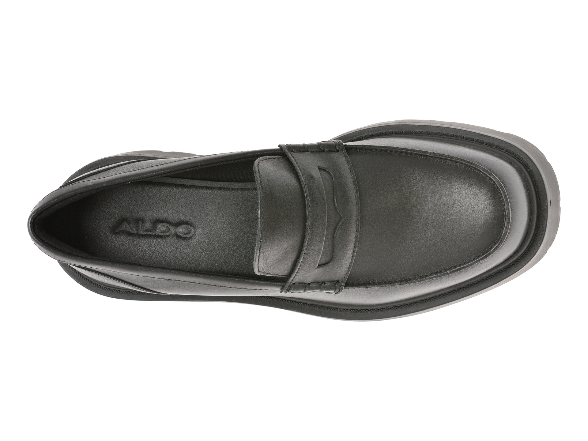 Mocasini ALDO negri, CADAYCIA 001, din piele naturala