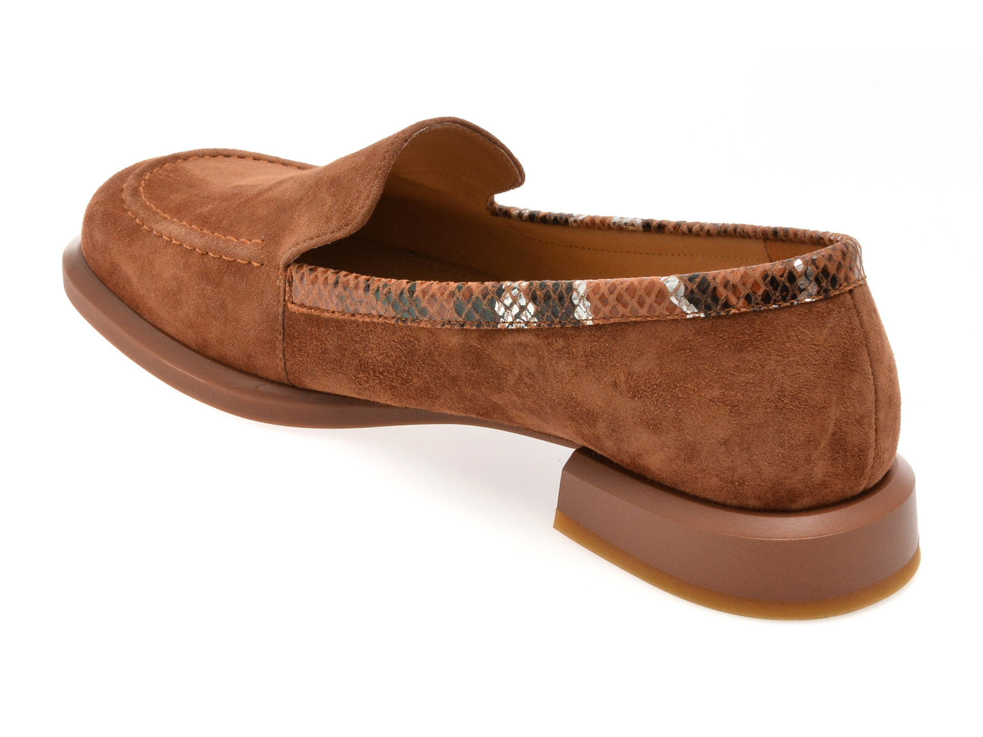 Mocasini IMAGE maro, 4L461, din piele intoarsa