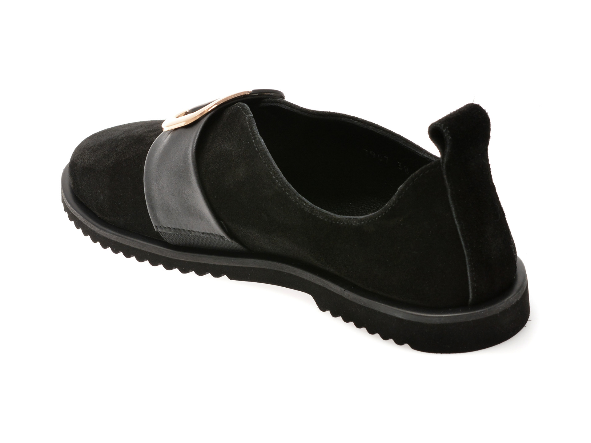 Pantofi EPICA negri, 106EVA7, din piele intoarsa